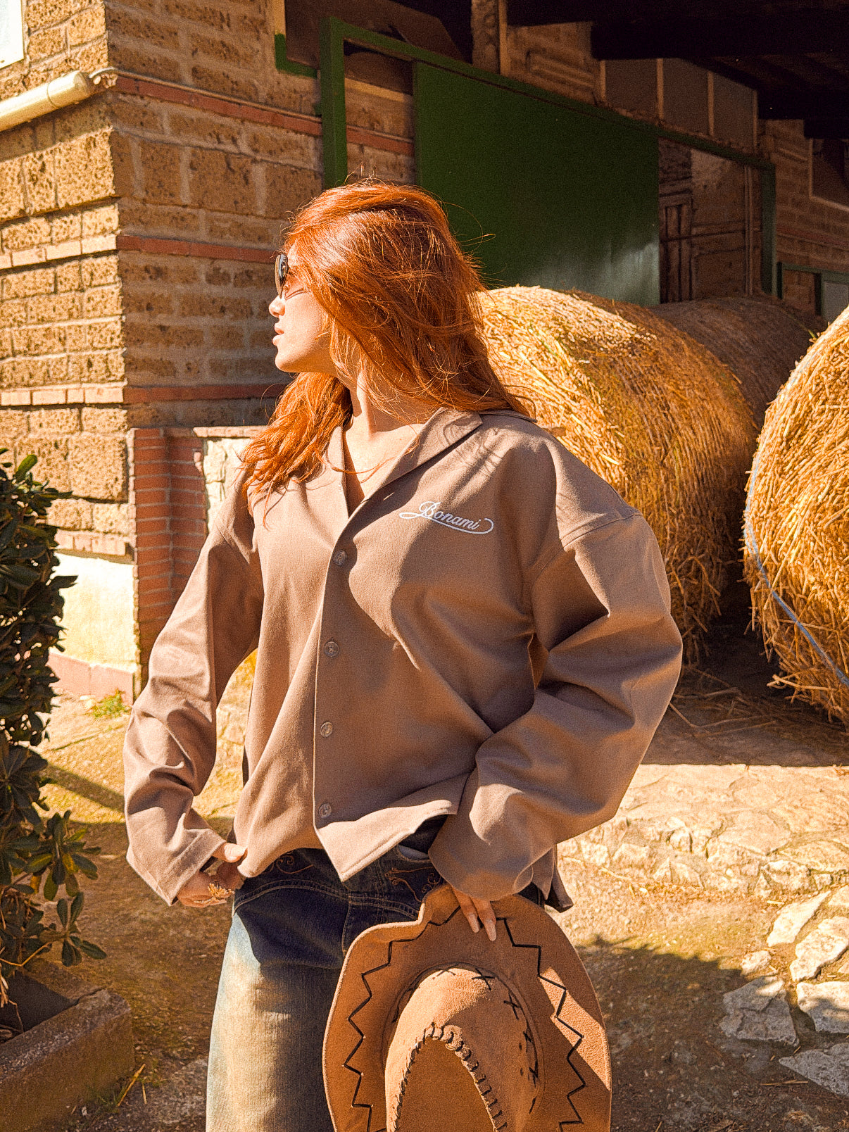 Shirt Western Brown