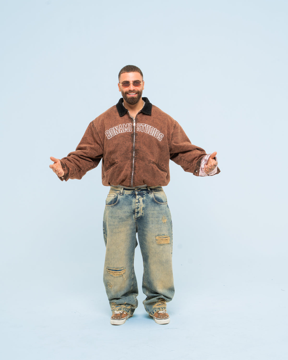 Washed Detroit Work Jacket BROWN