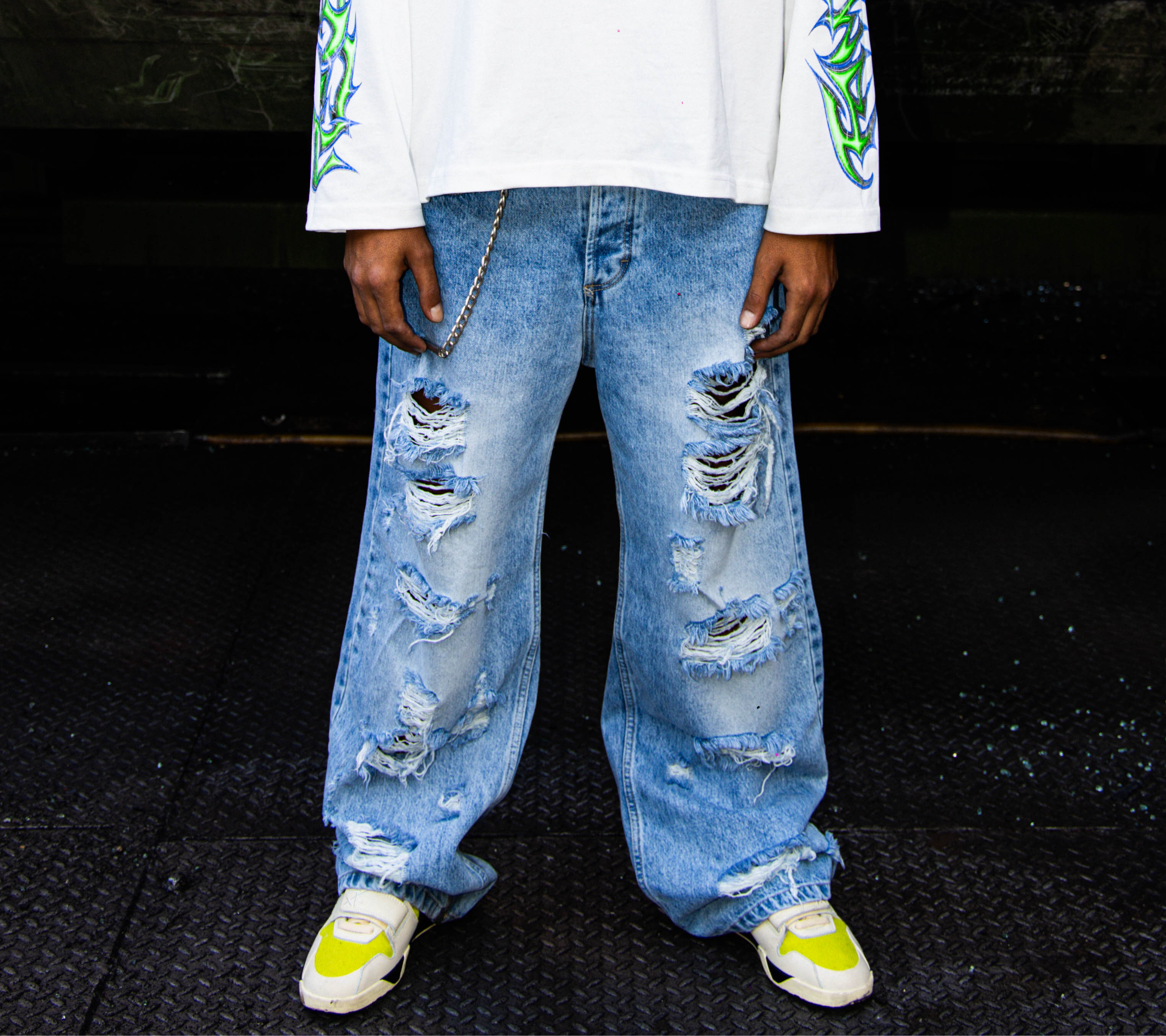 Jeans Torn Light Blue