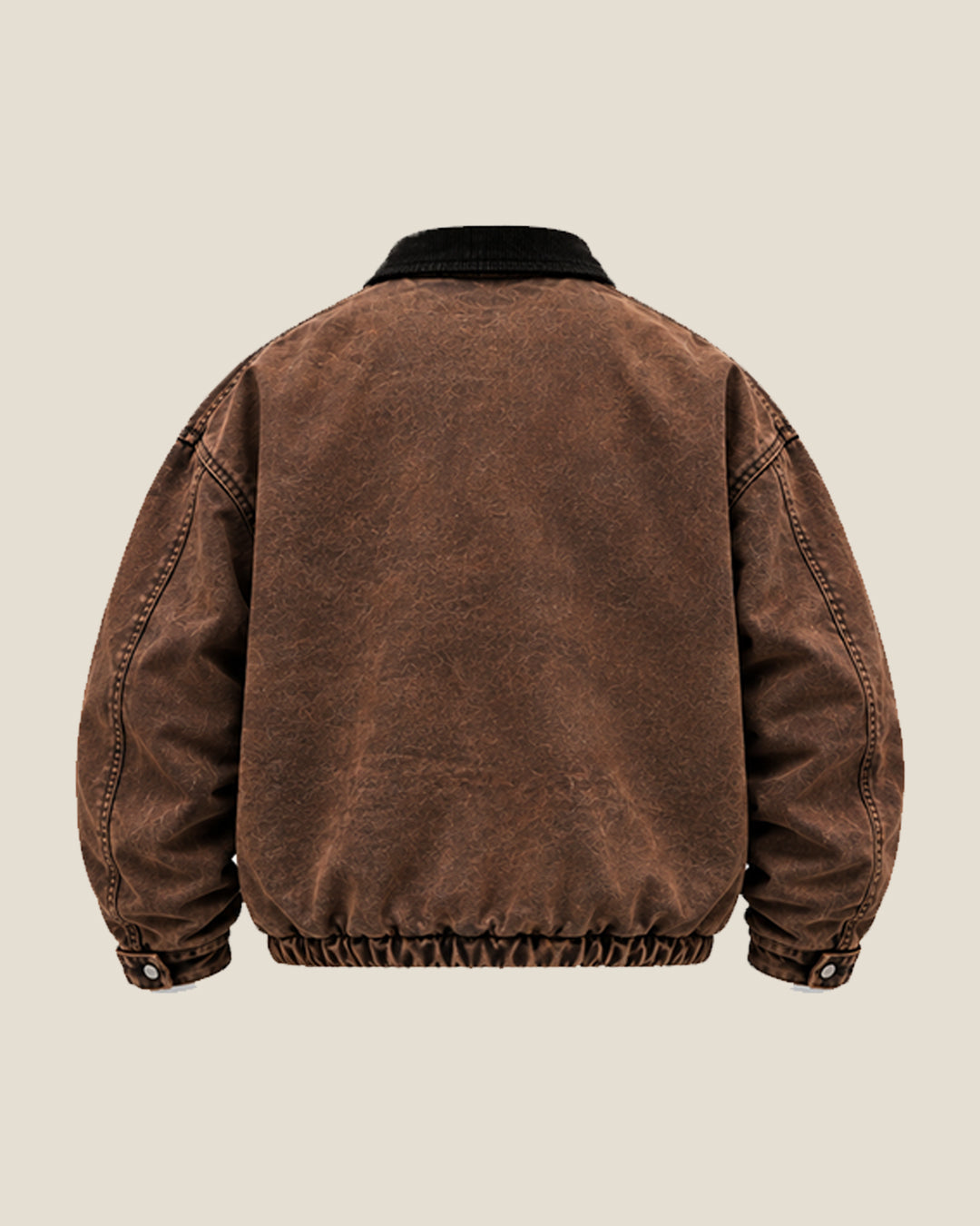 Washed Detroit Work Jacket BROWN