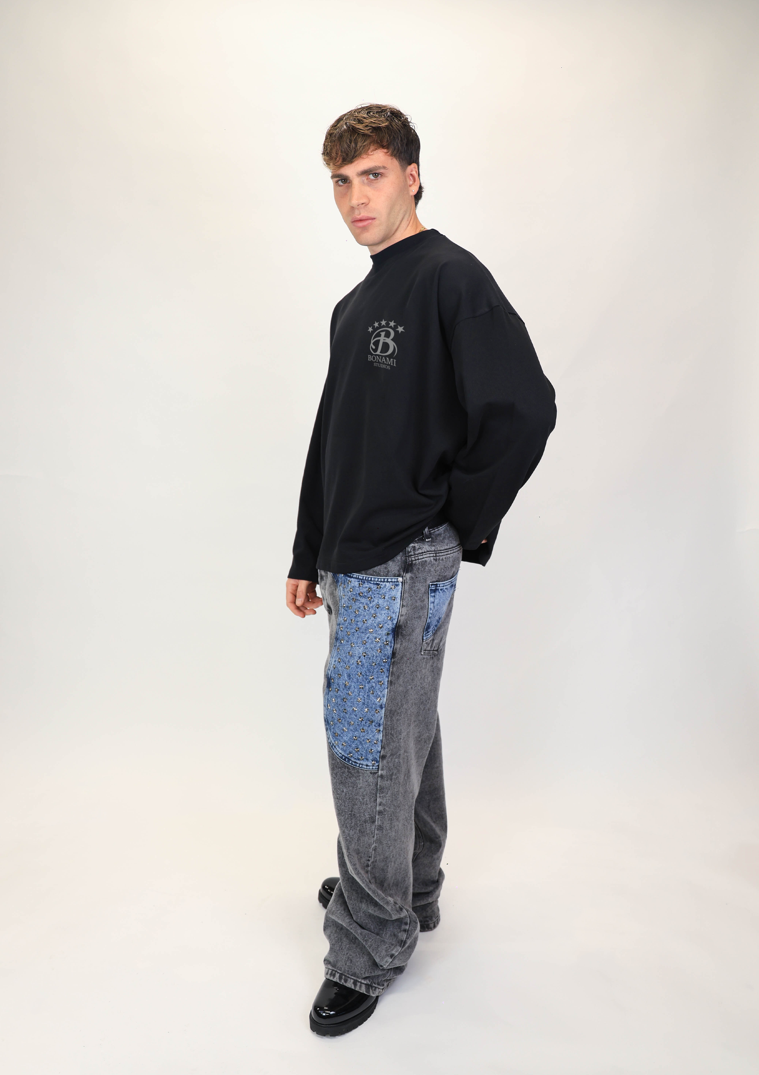 Long Sleeves B Star Black