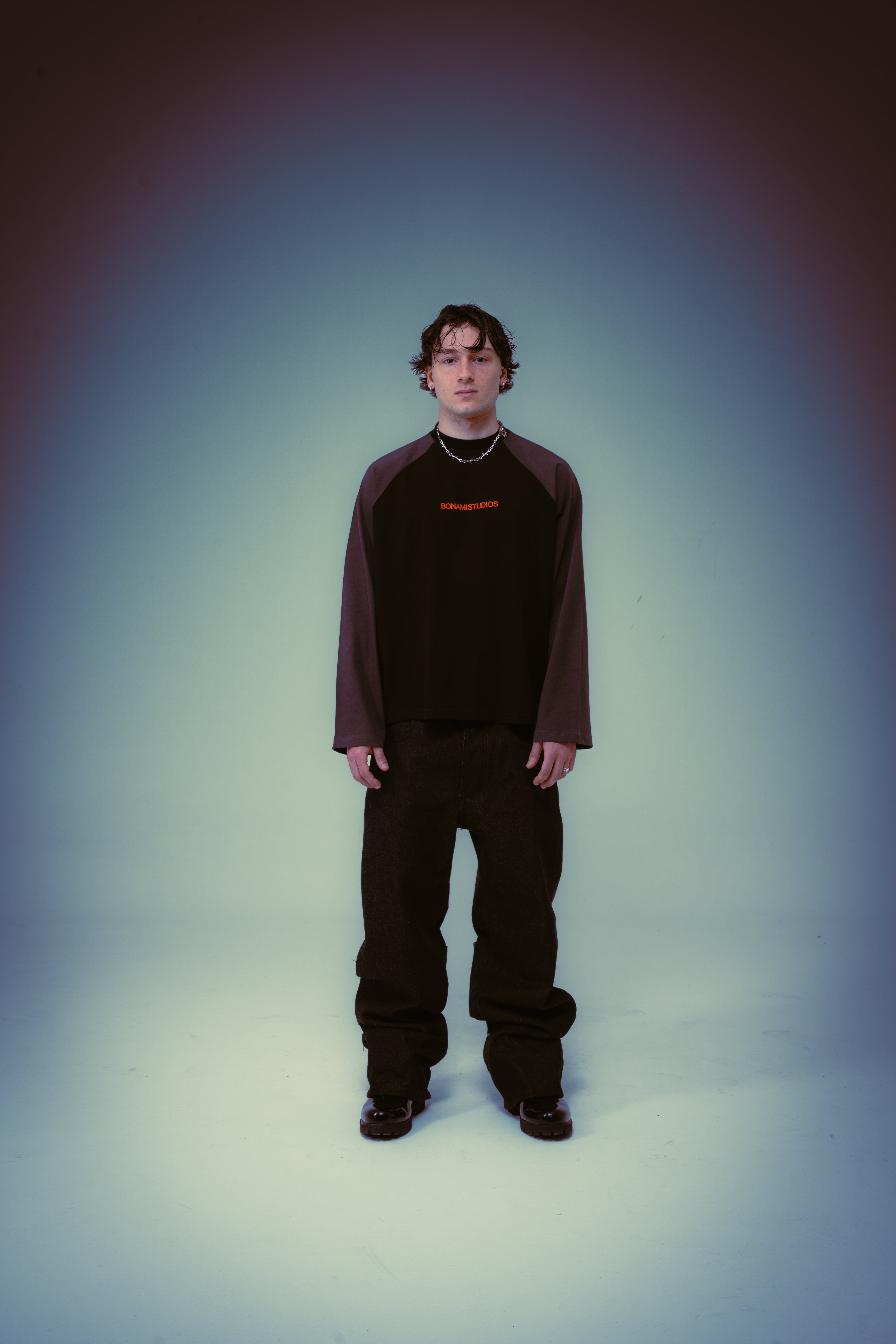 Long Sleeves Fire Stars Black