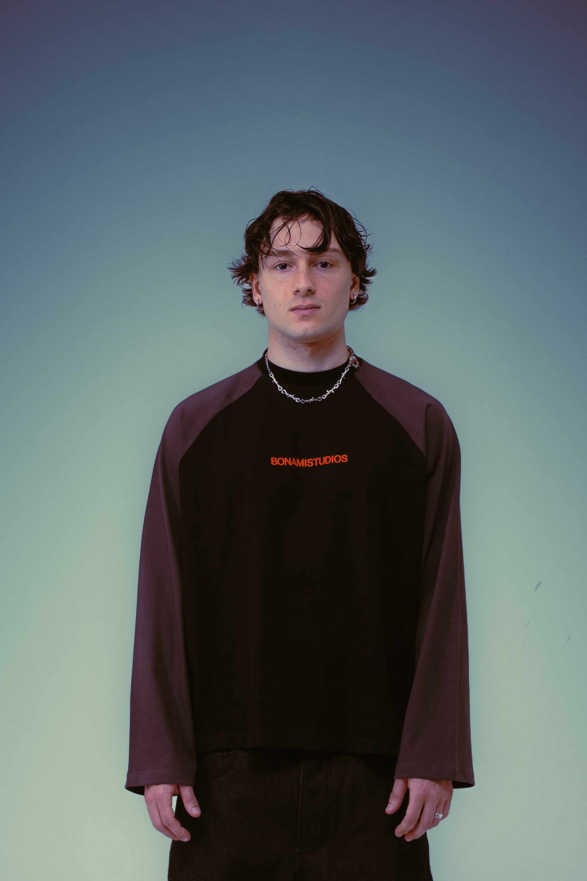 Long Sleeves Fire Stars Black
