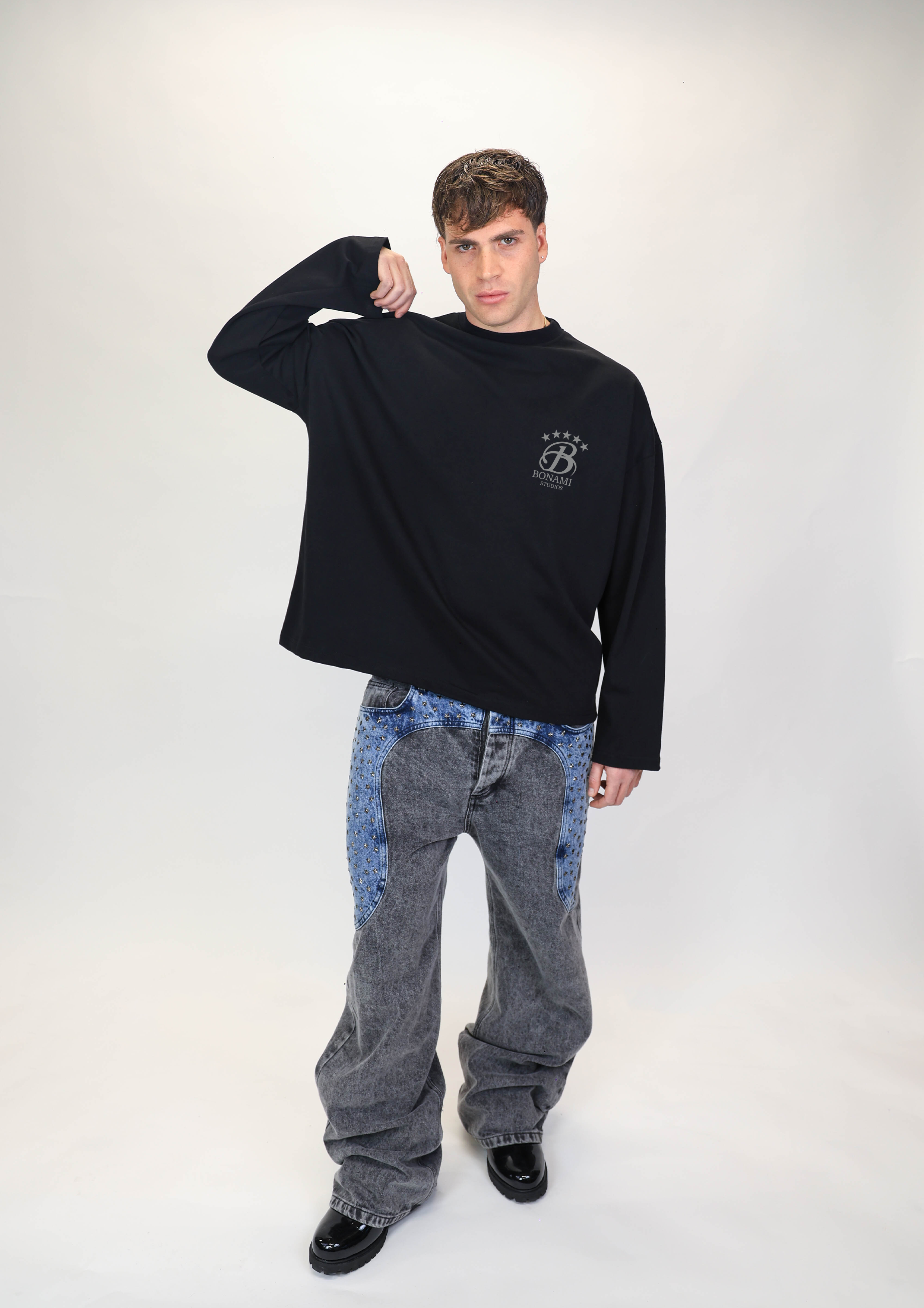 Long Sleeves B Star Black