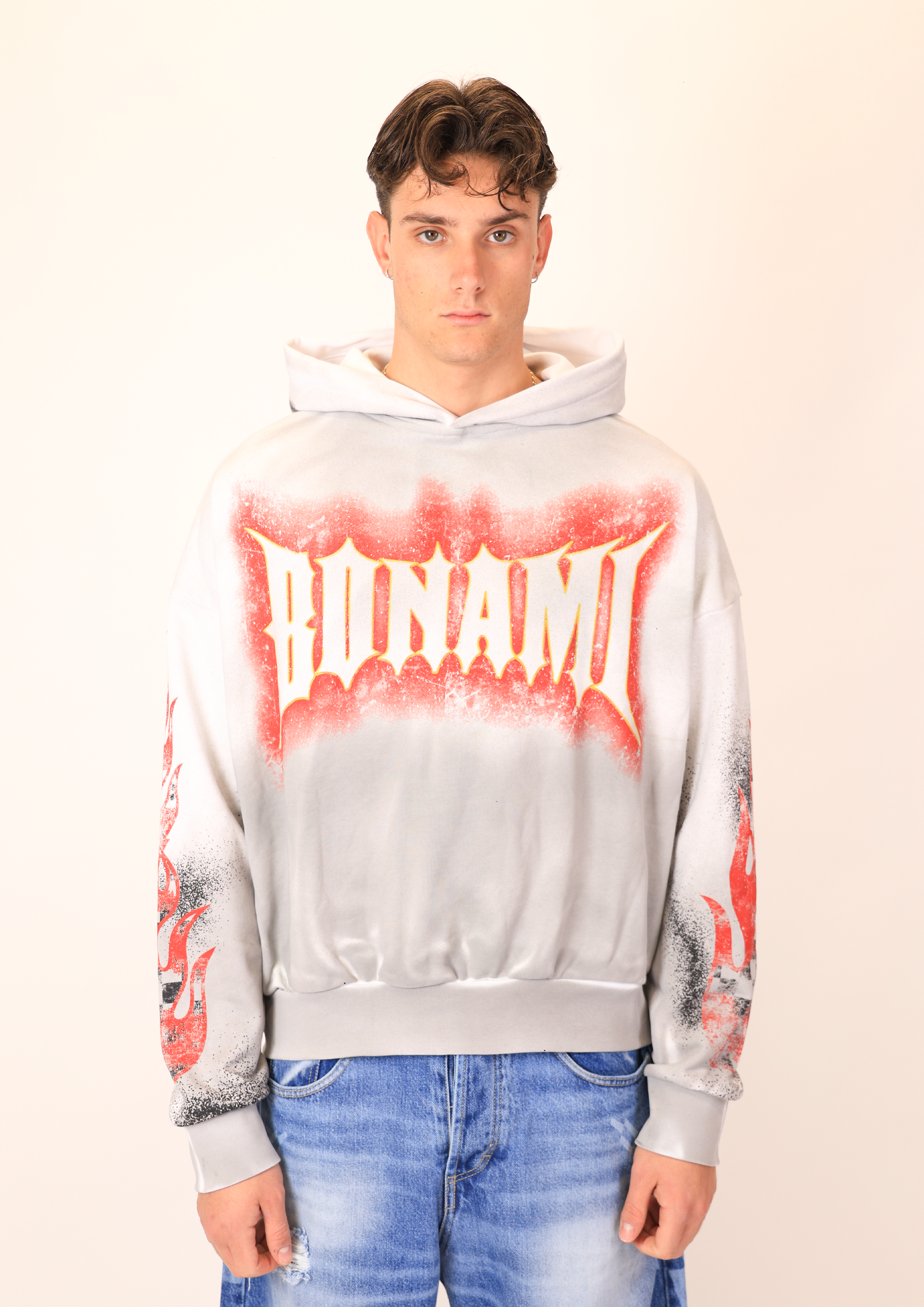 Hoodie Diamond B White