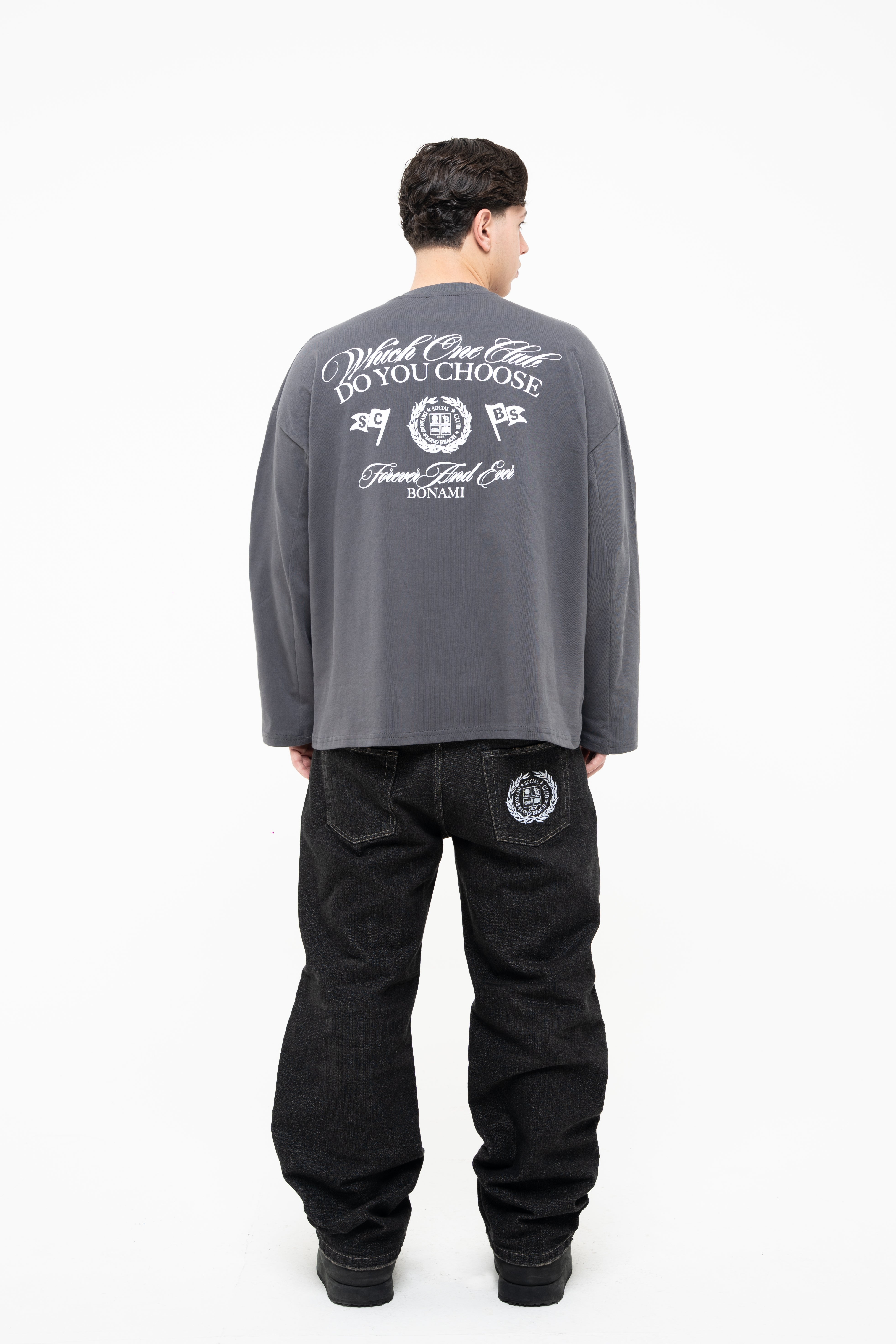 Longsleeves Which One Lead Grey