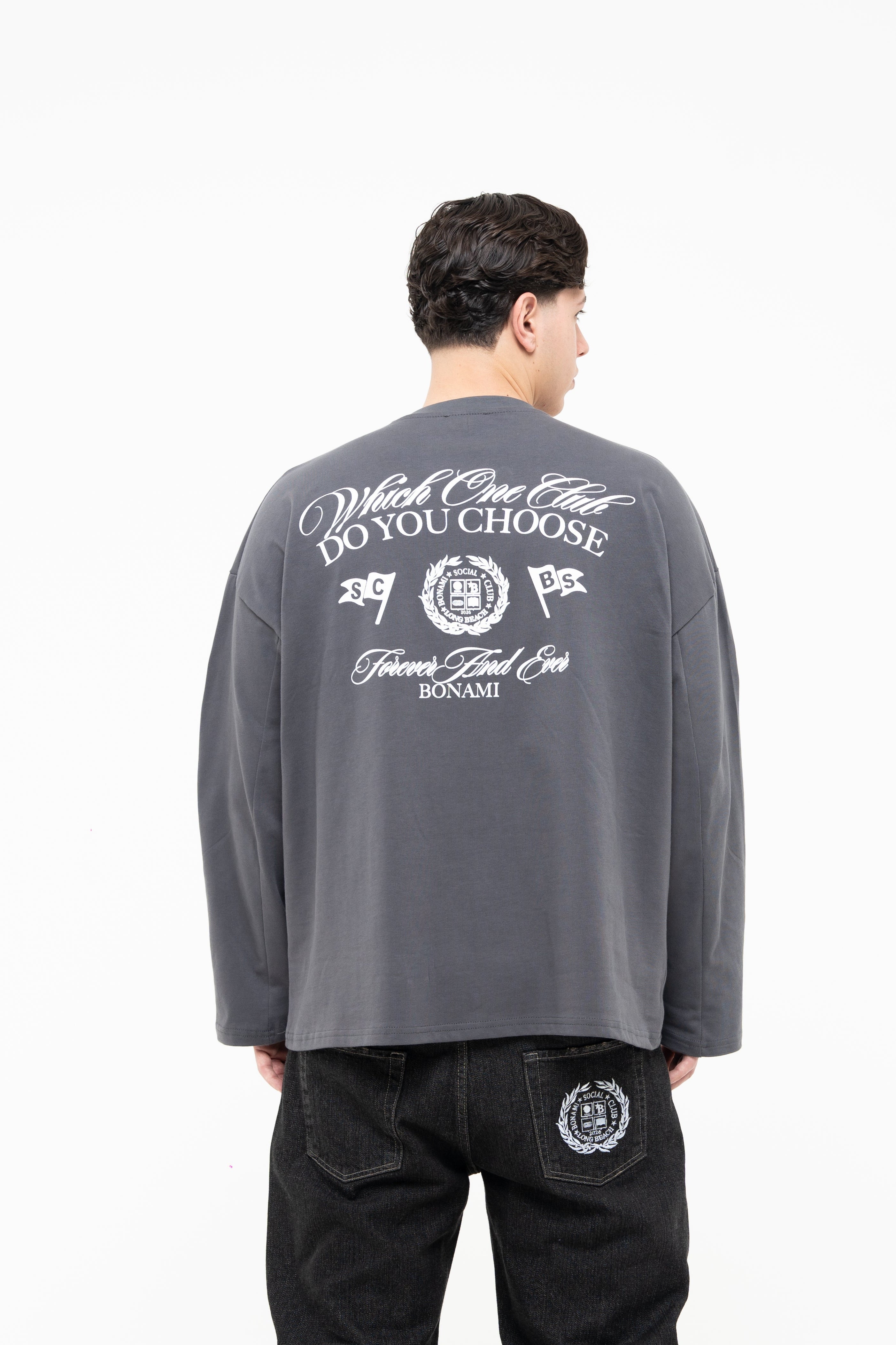 Longsleeves Which One Lead Grey