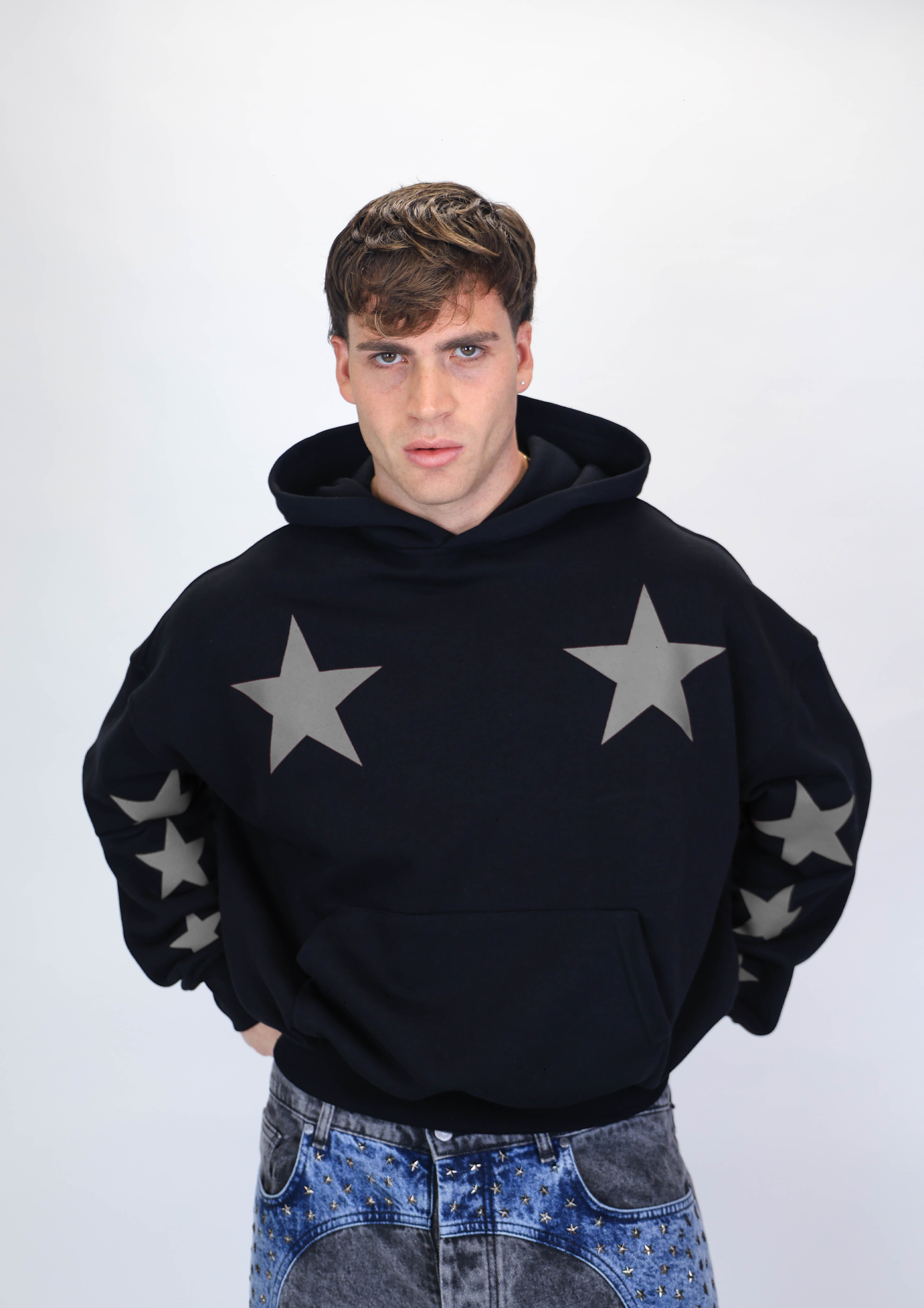 Hoodie Super Star Black