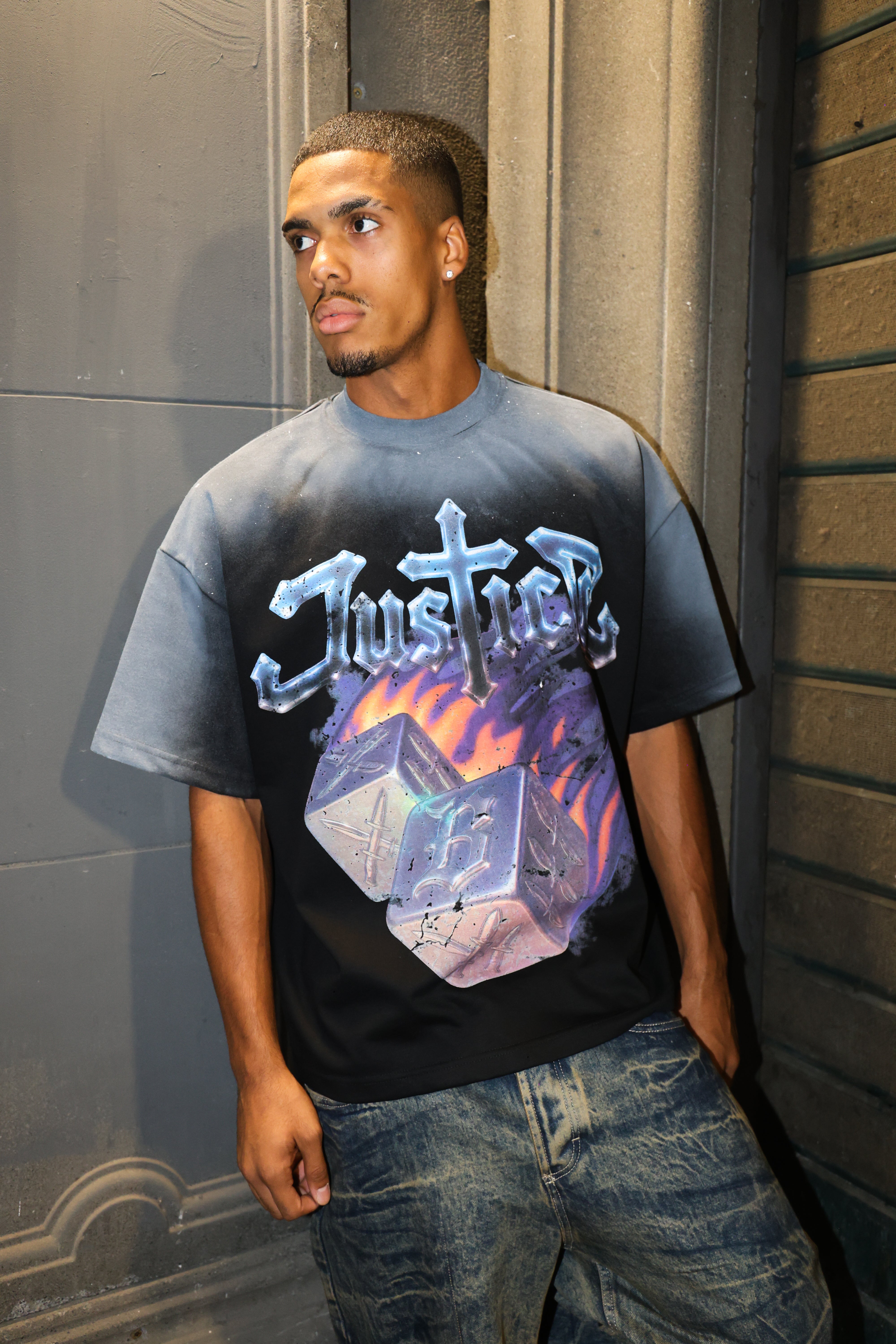 T-Shirt Justice Black