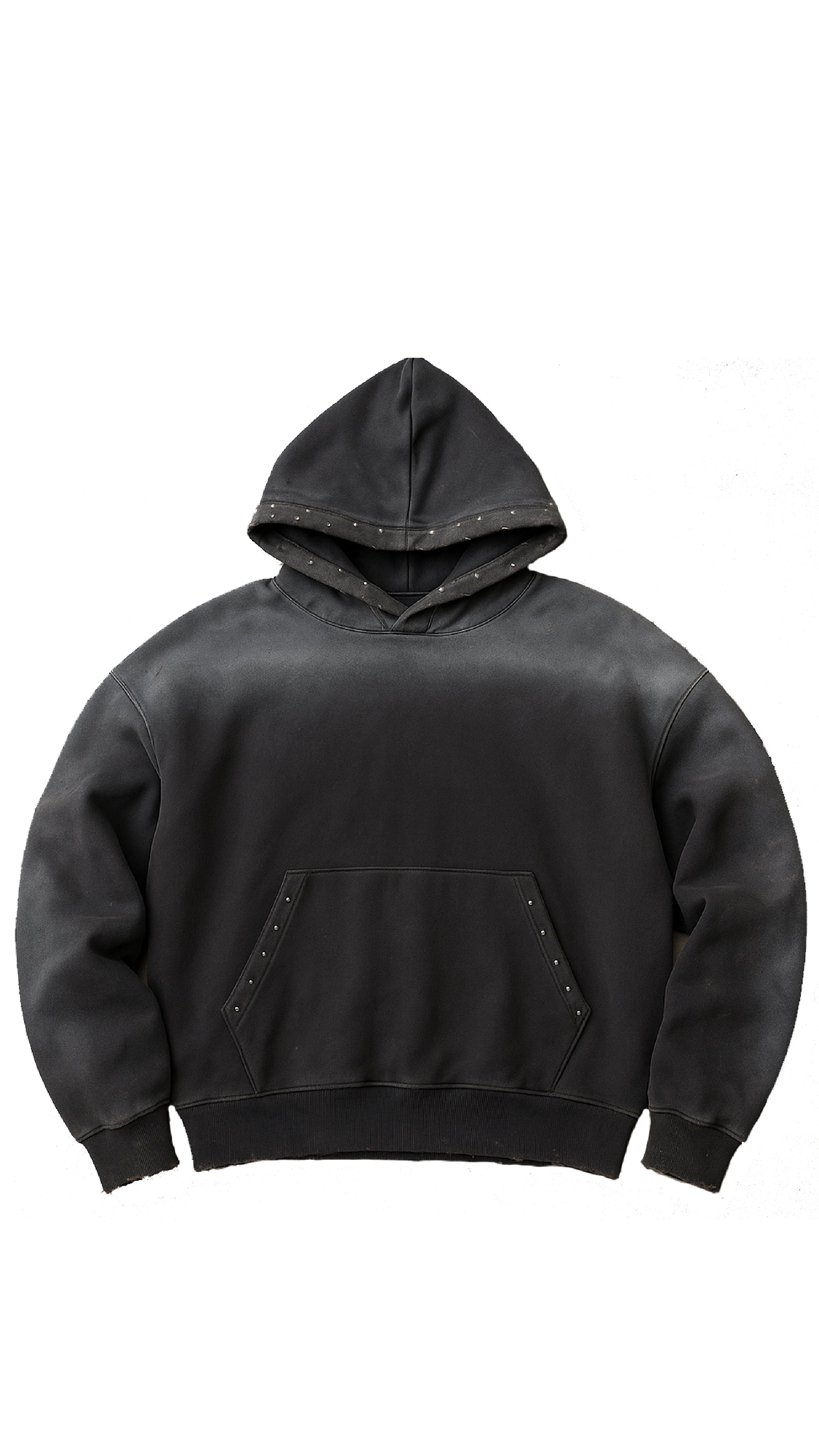 Hoodie Spatter Black