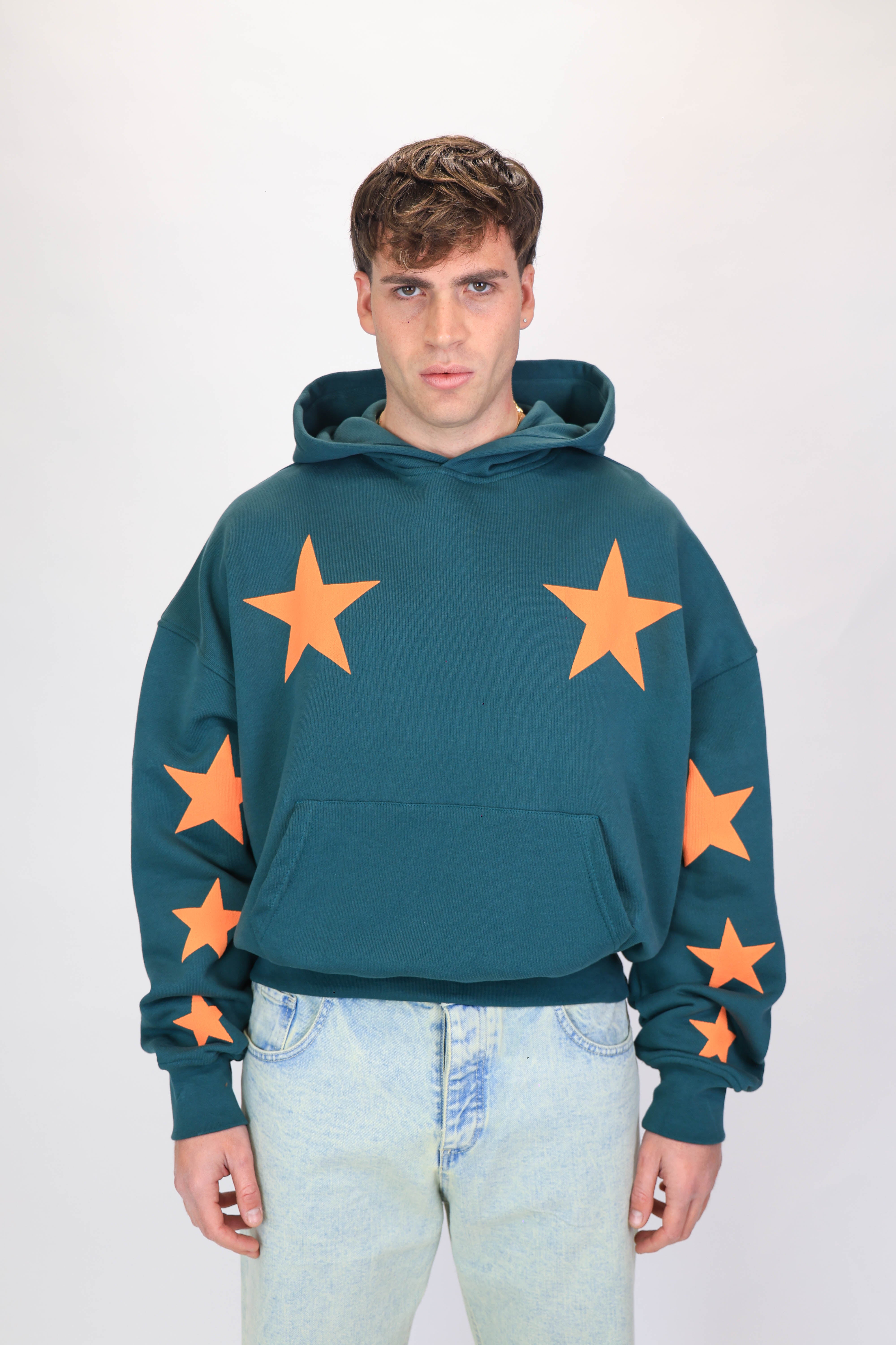 Hoodie Super Star Green