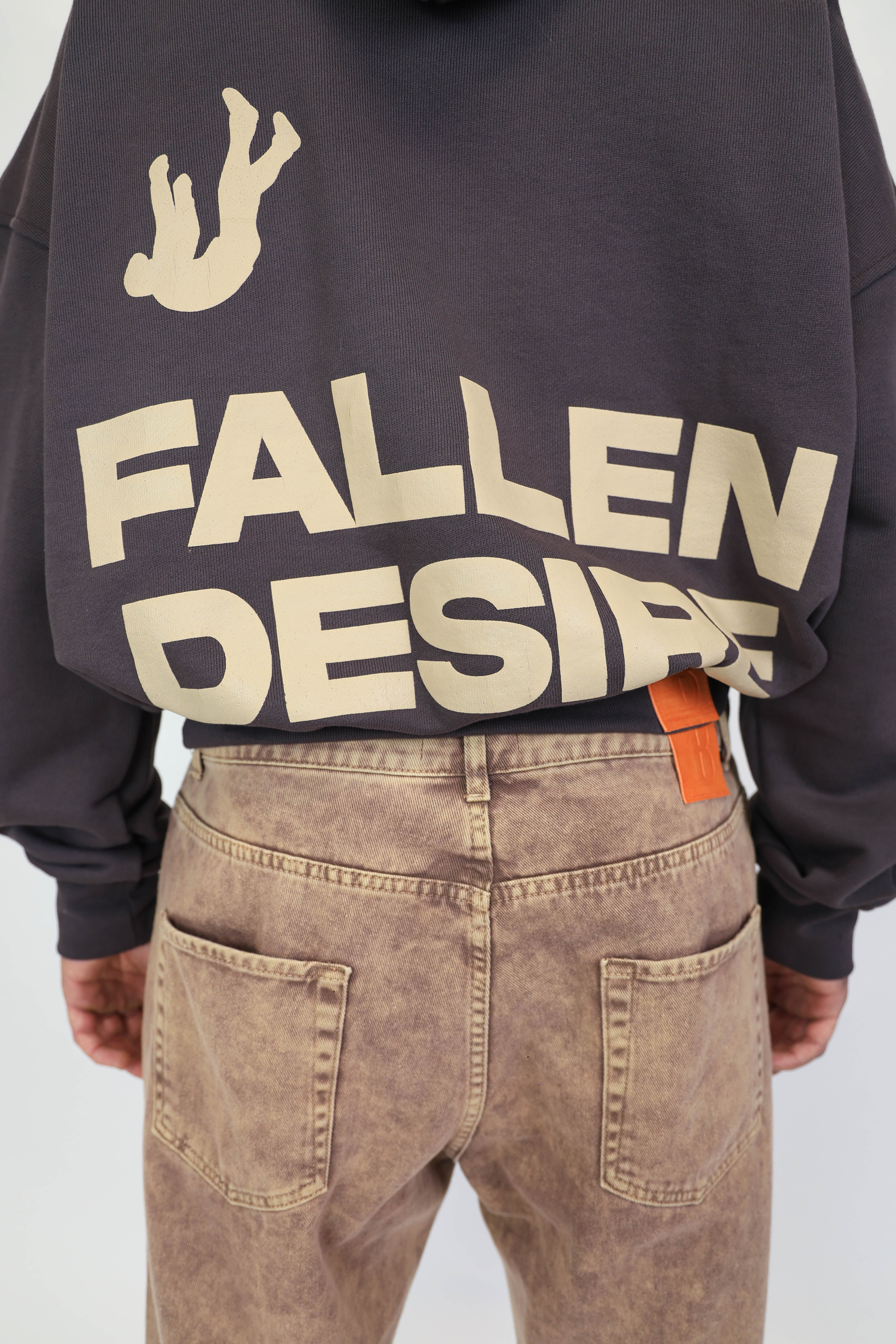Hoodie Fallen Desire Brown