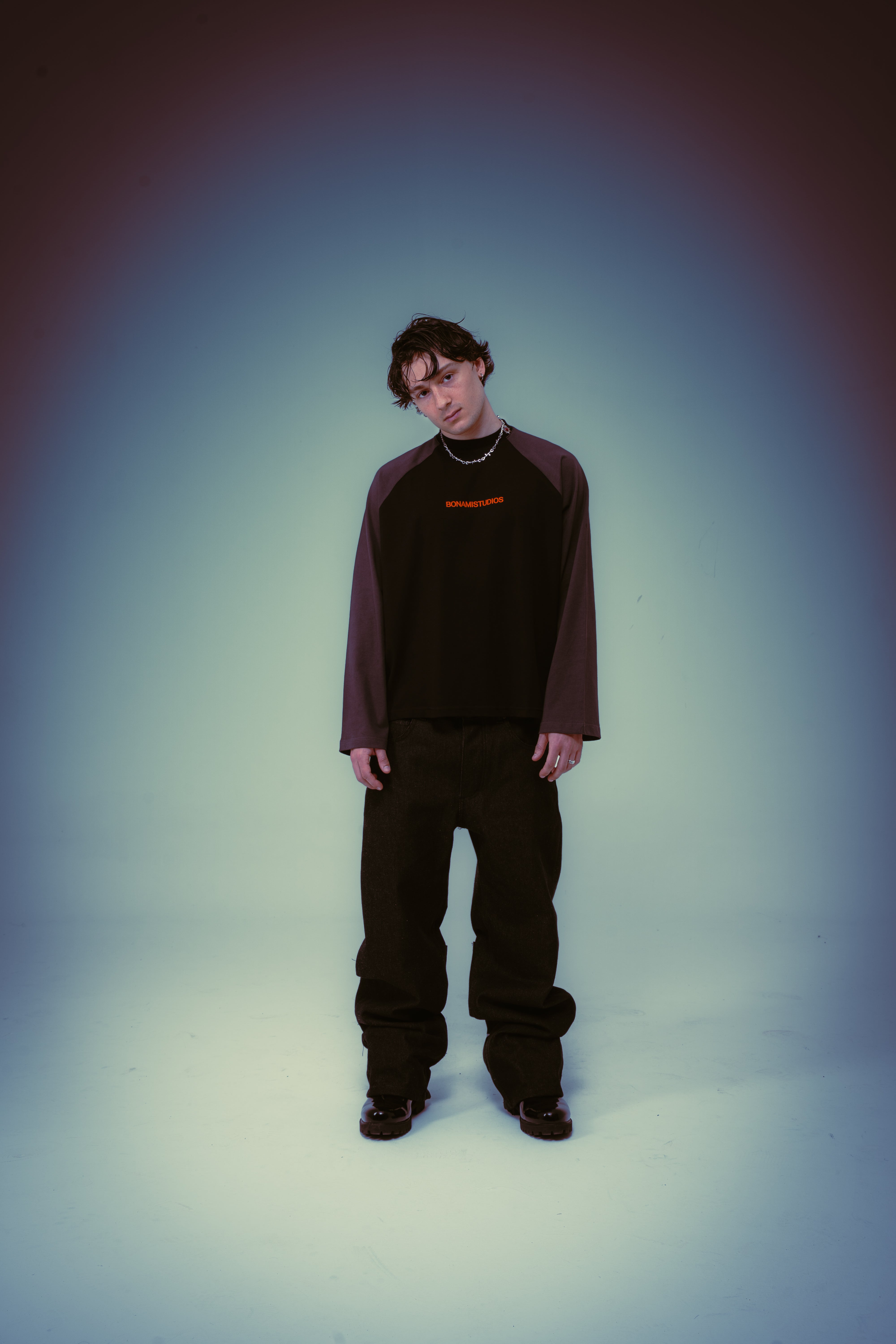 Long Sleeves Fire Stars Black