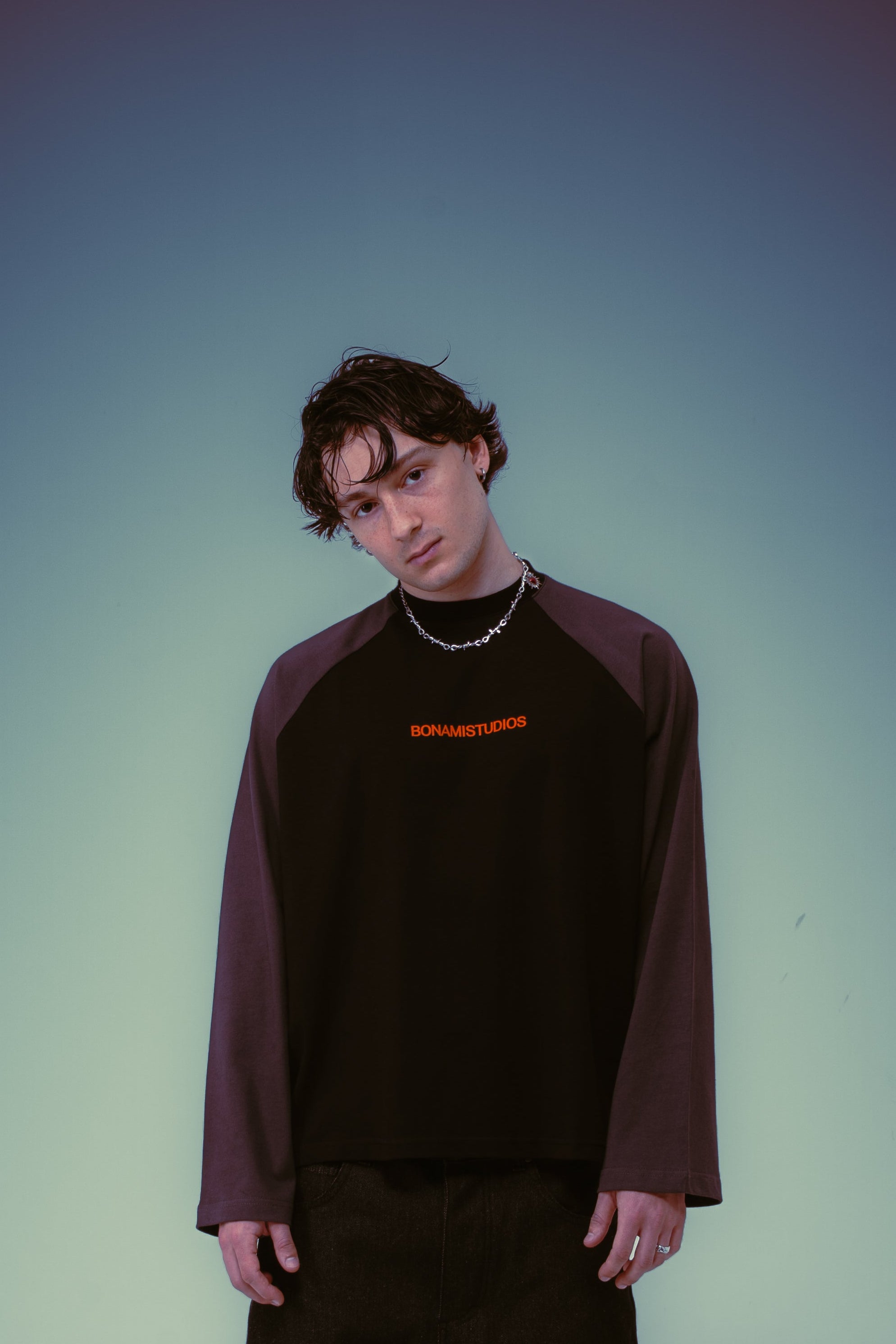 Long Sleeves Fire Stars Black