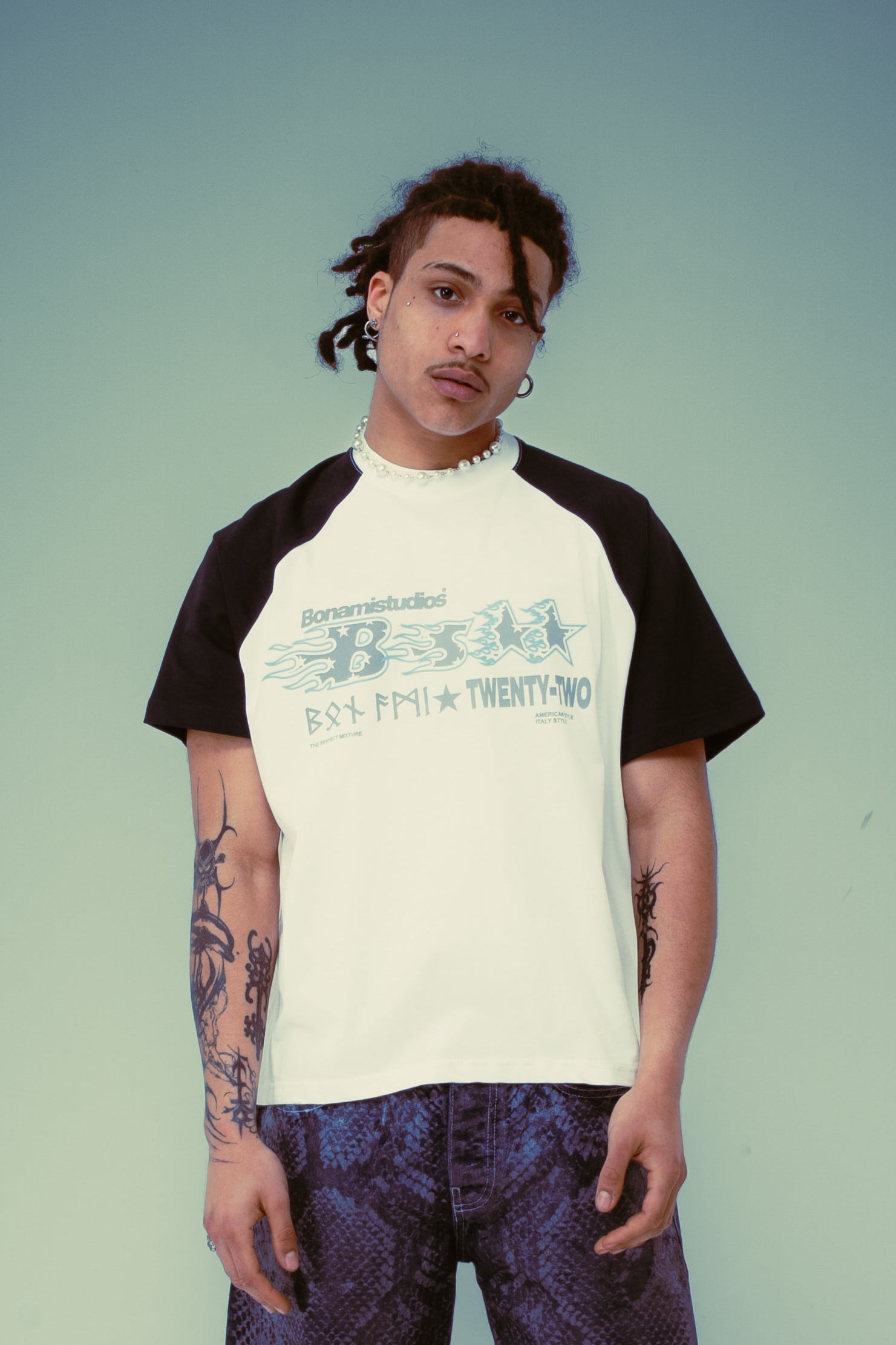 T-Shirt BS Stars White