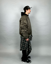 Bomber Drap Verde