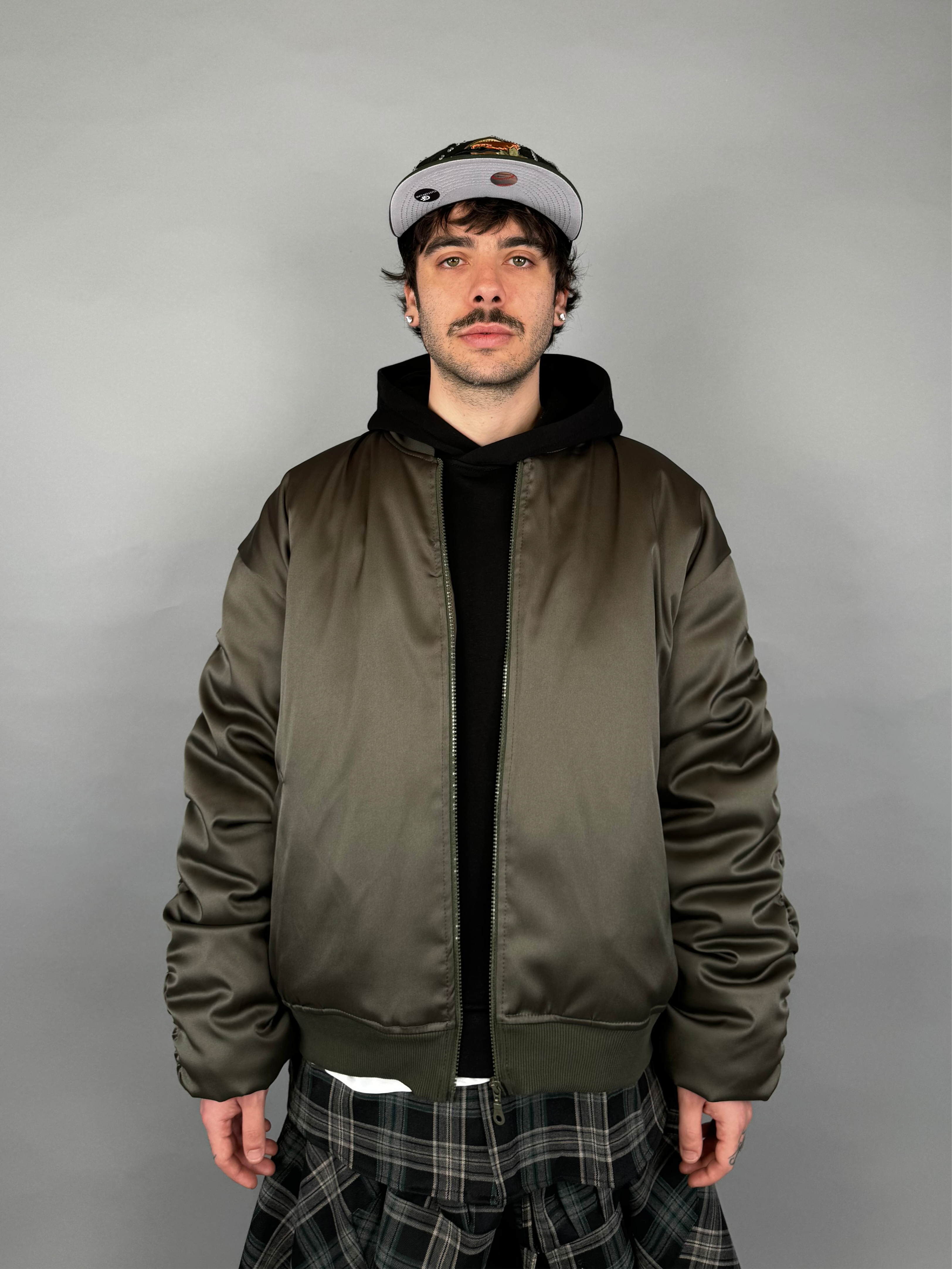 Bomber Drap Verde