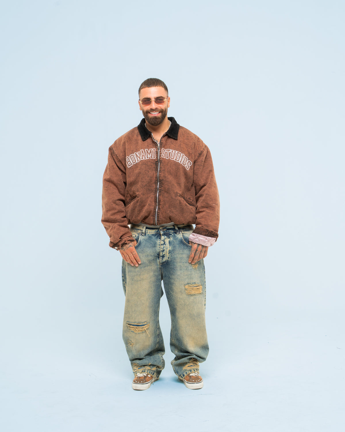 Washed Detroit Work Jacket BROWN