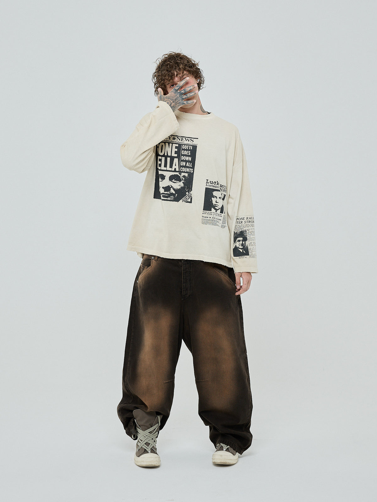 Denim Balloon Brown