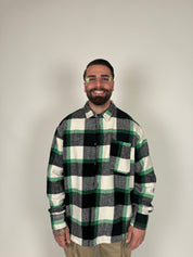 Overshirt Quadri Verde