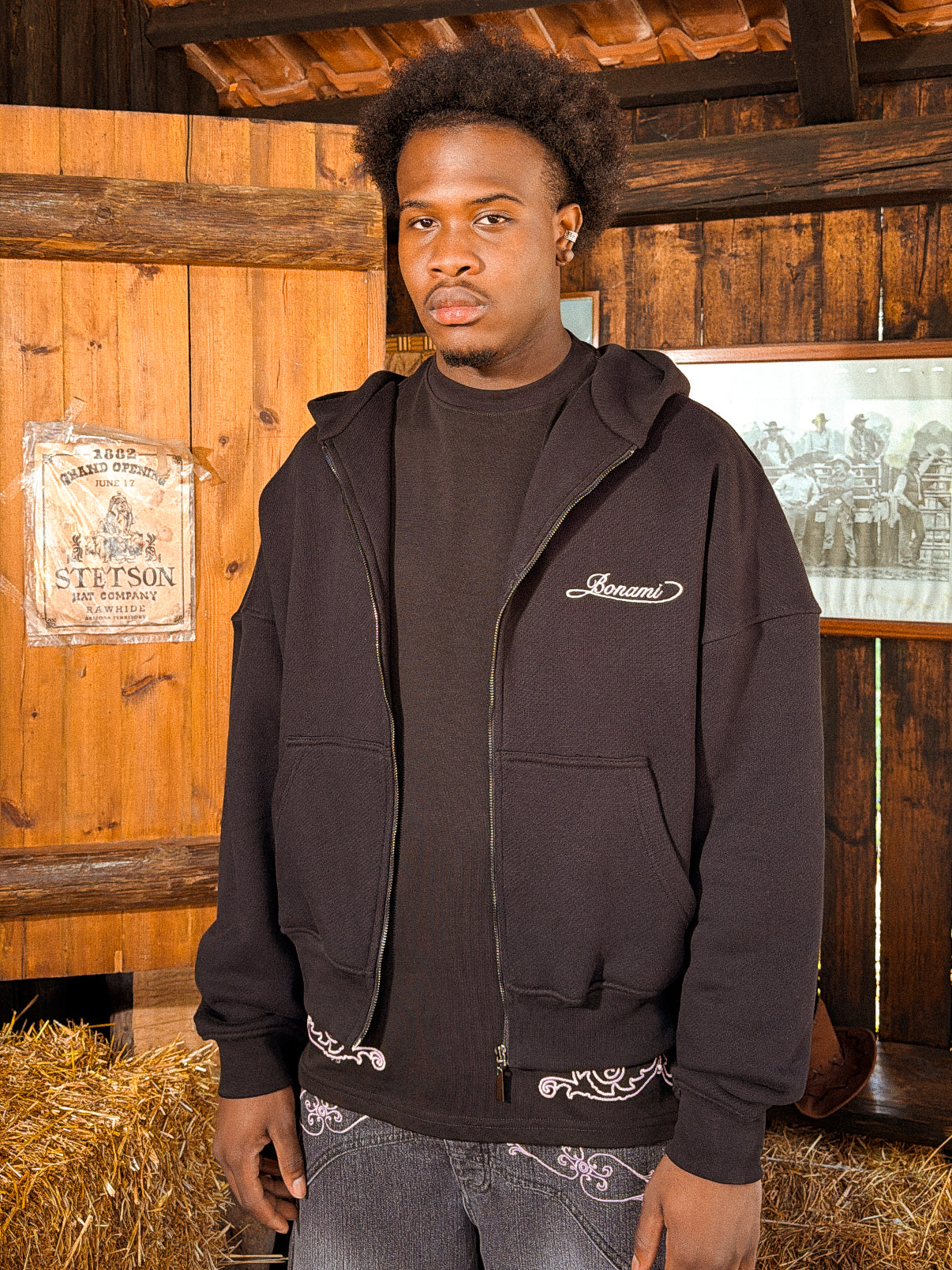 Hoodie Rodeo Black