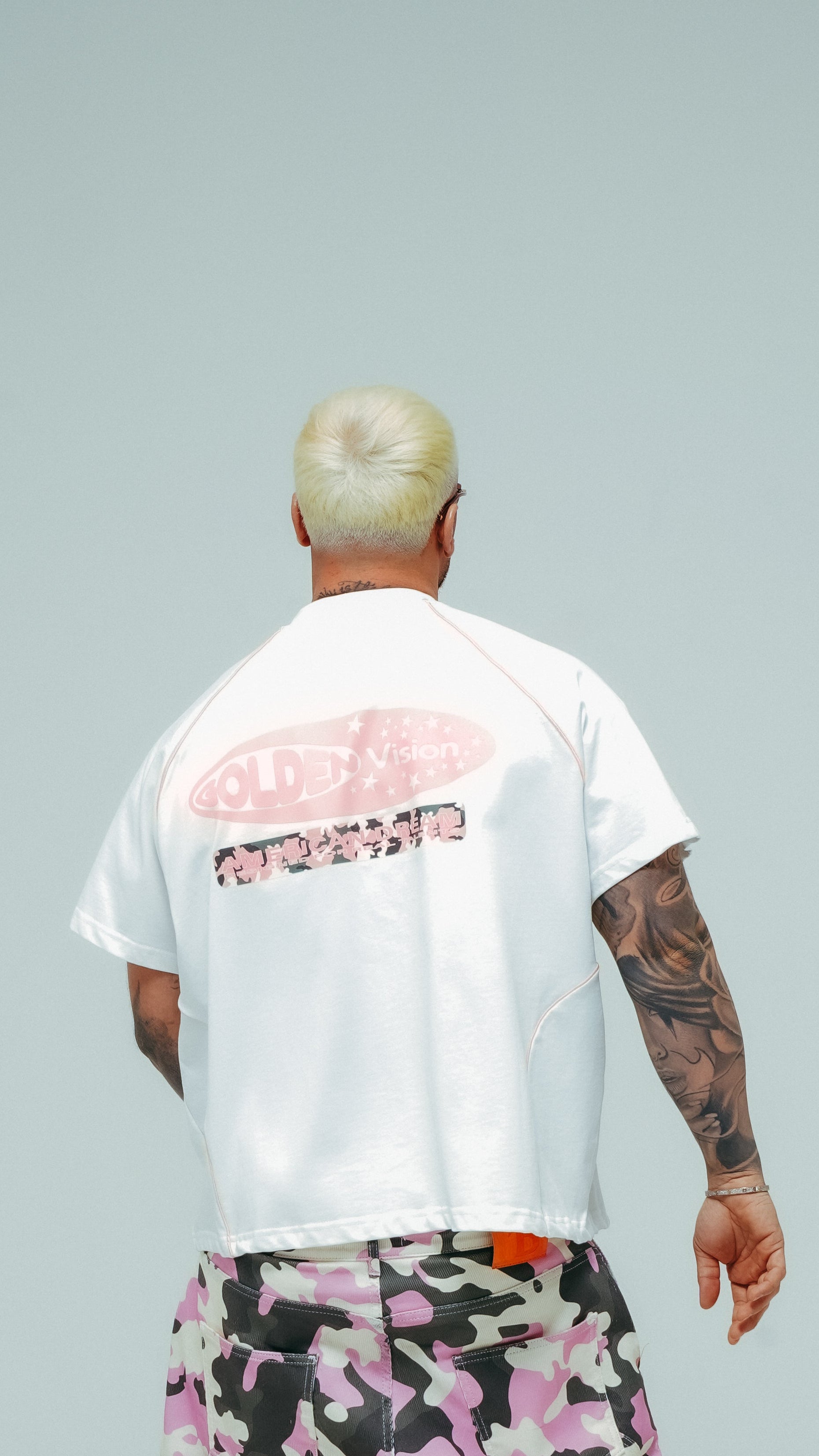 T-shirt Golden Vision White