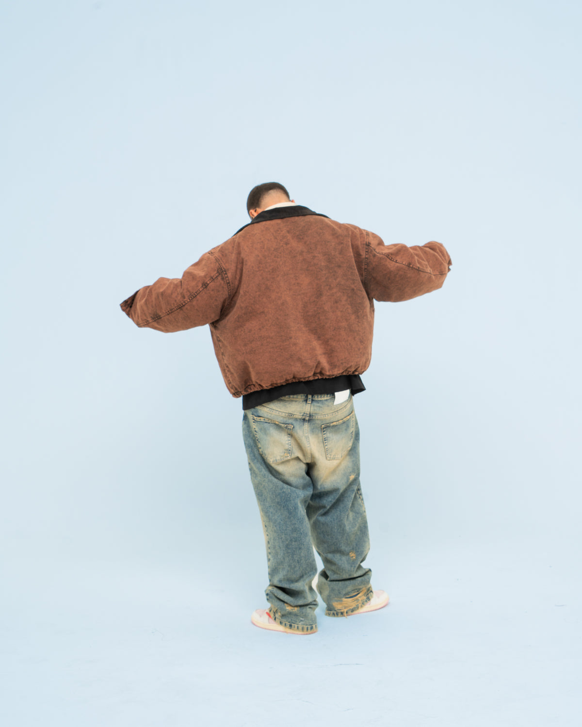 Washed Detroit Work Jacket BROWN