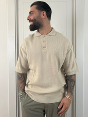 Polo in Lana Beige