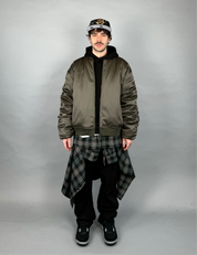 Bomber Drap Verde