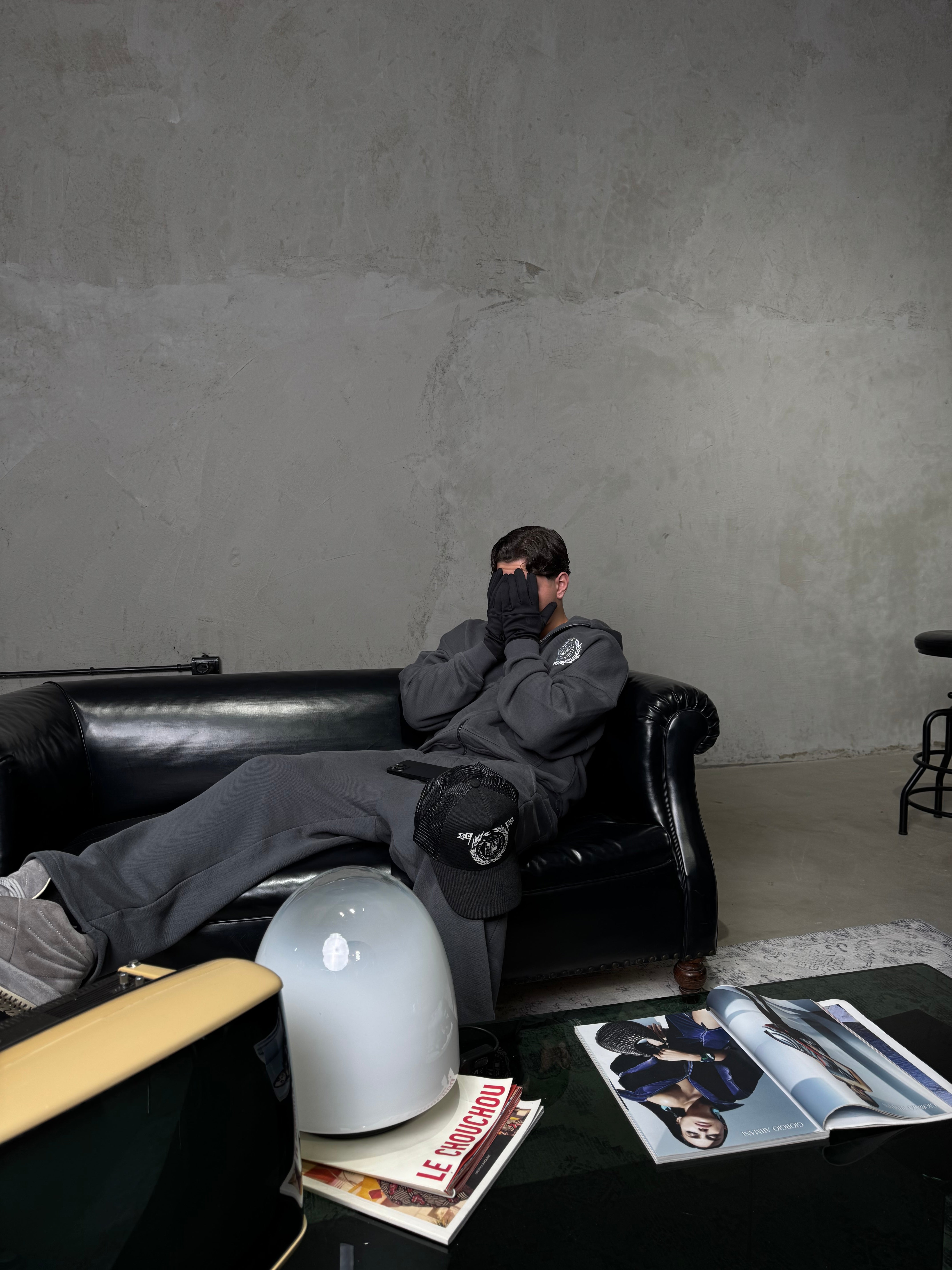 Tracksuit Soft Club Lead Grey