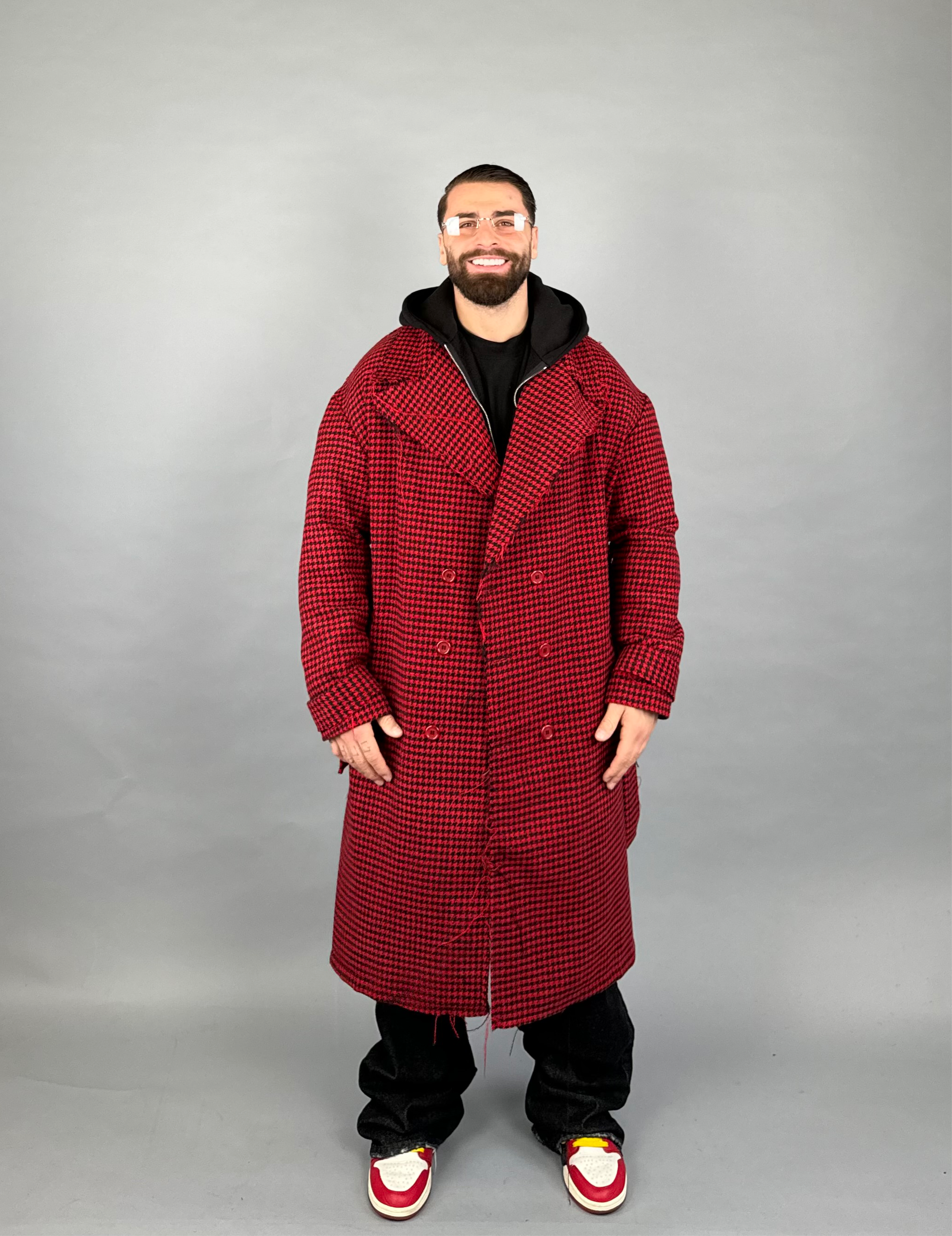 Cappotto Square Rosso