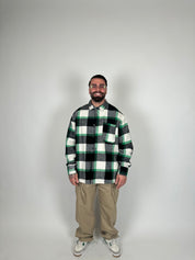 Overshirt Quadri Verde