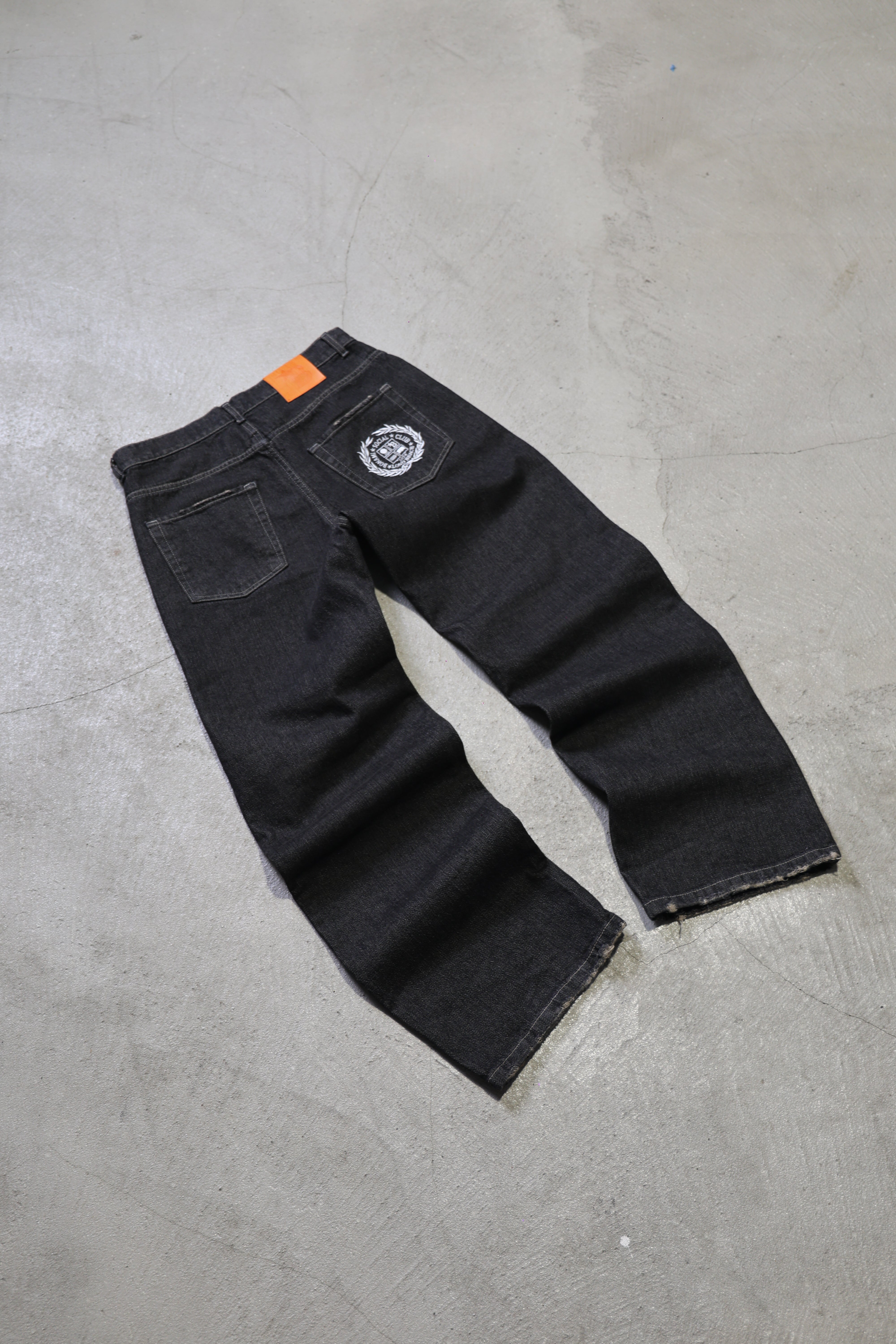 Jeans Flamed Black