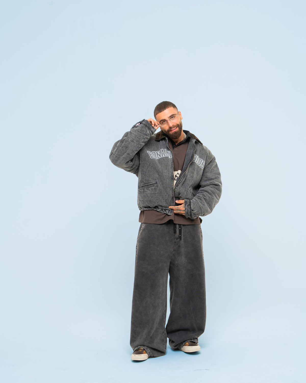 Washed Detroit Work Jacket BLACK