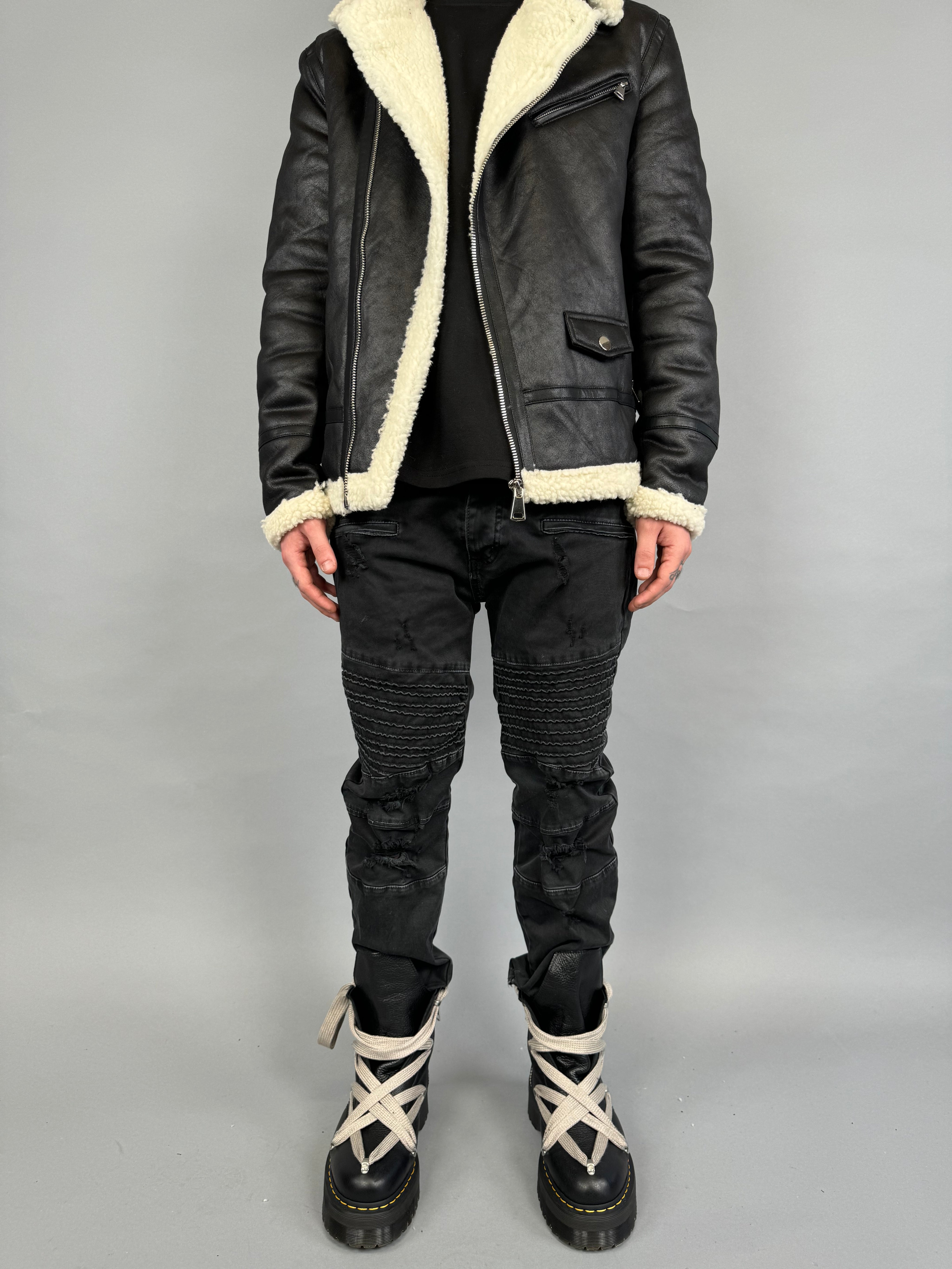 Jeans Biker Nero