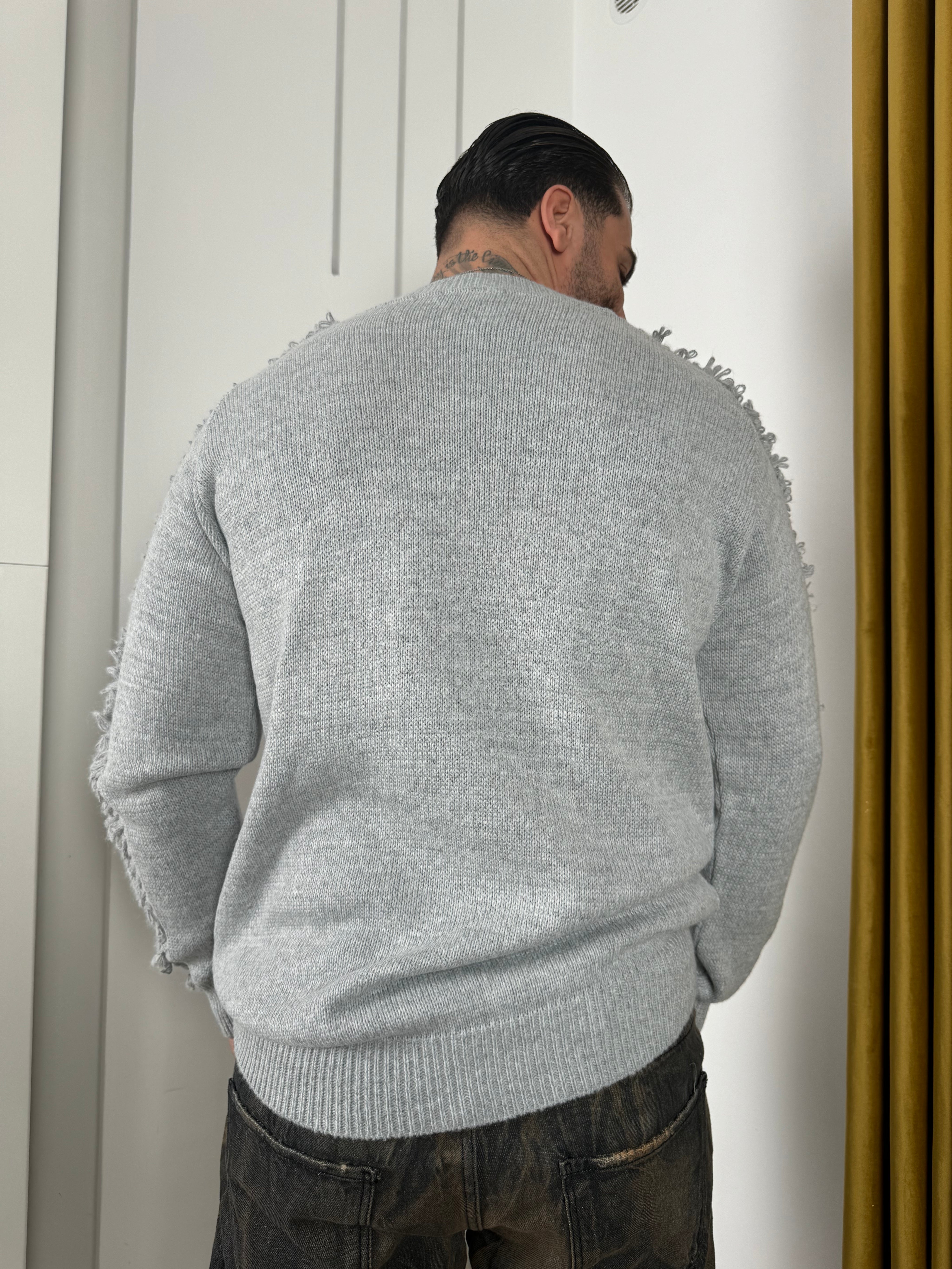 Maglione Rouches Grigio