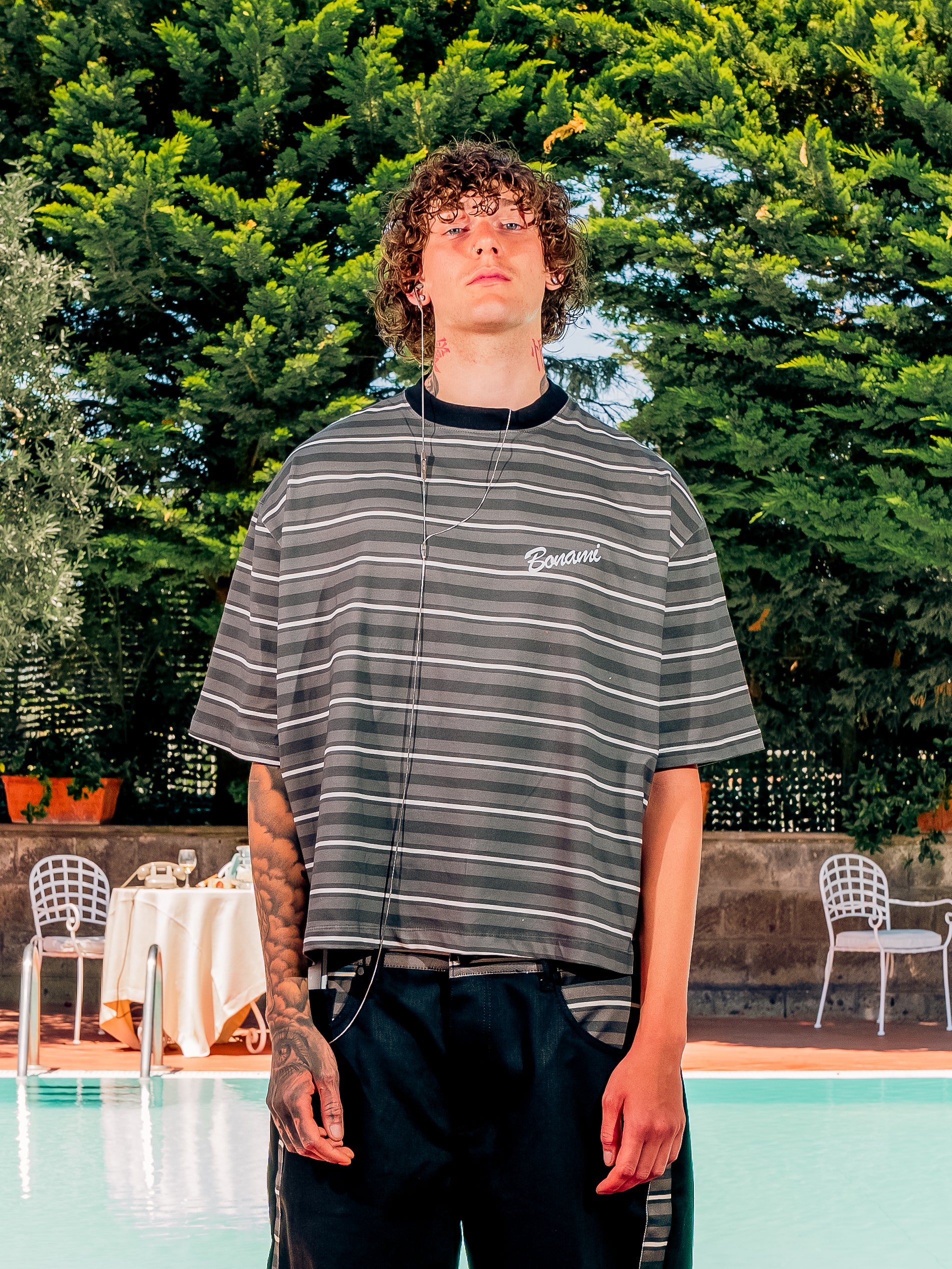 T-shirt Breton Black