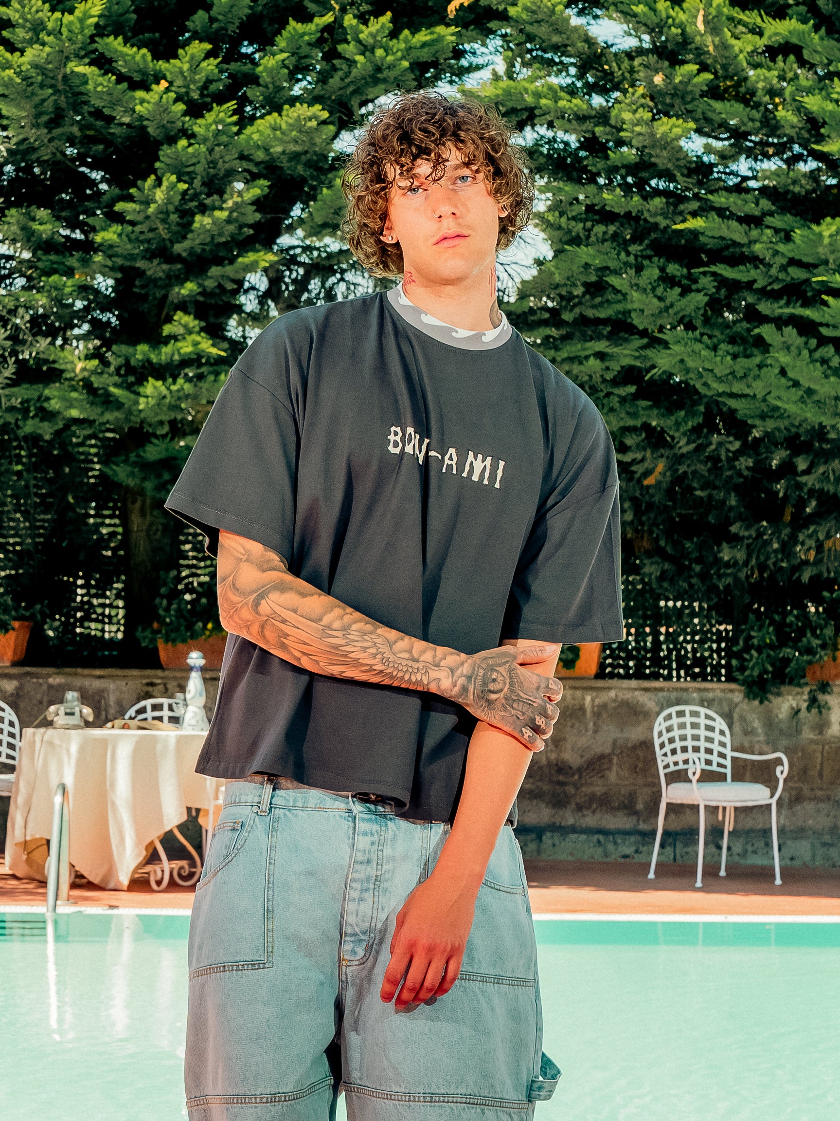 T-shirt Feeling Free Lead Grey