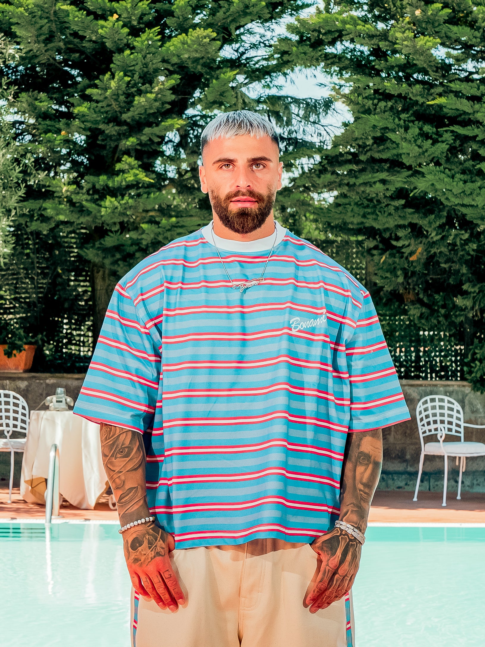 T-shirt Breton Blue