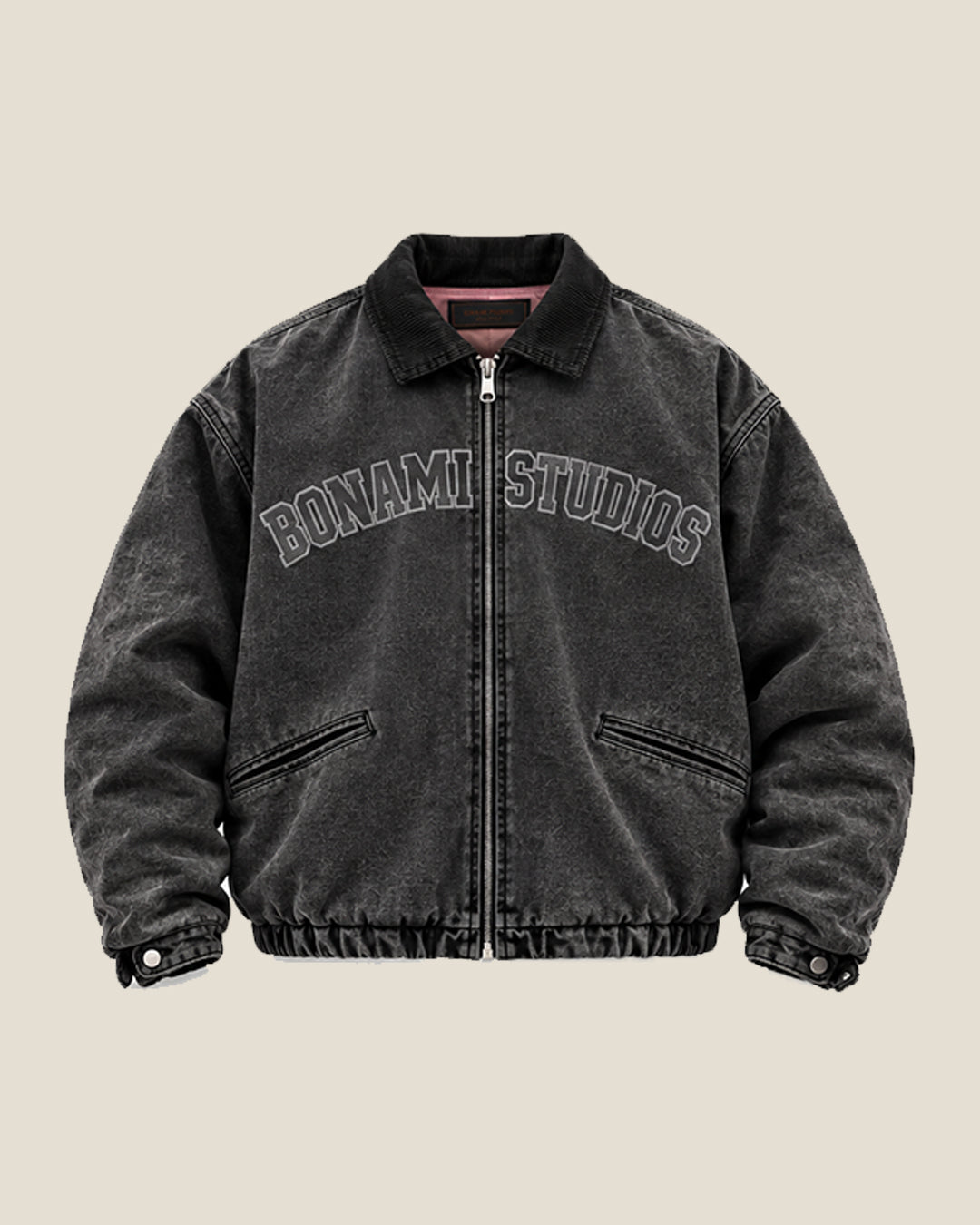 Washed Detroit Work Jacket BLACK