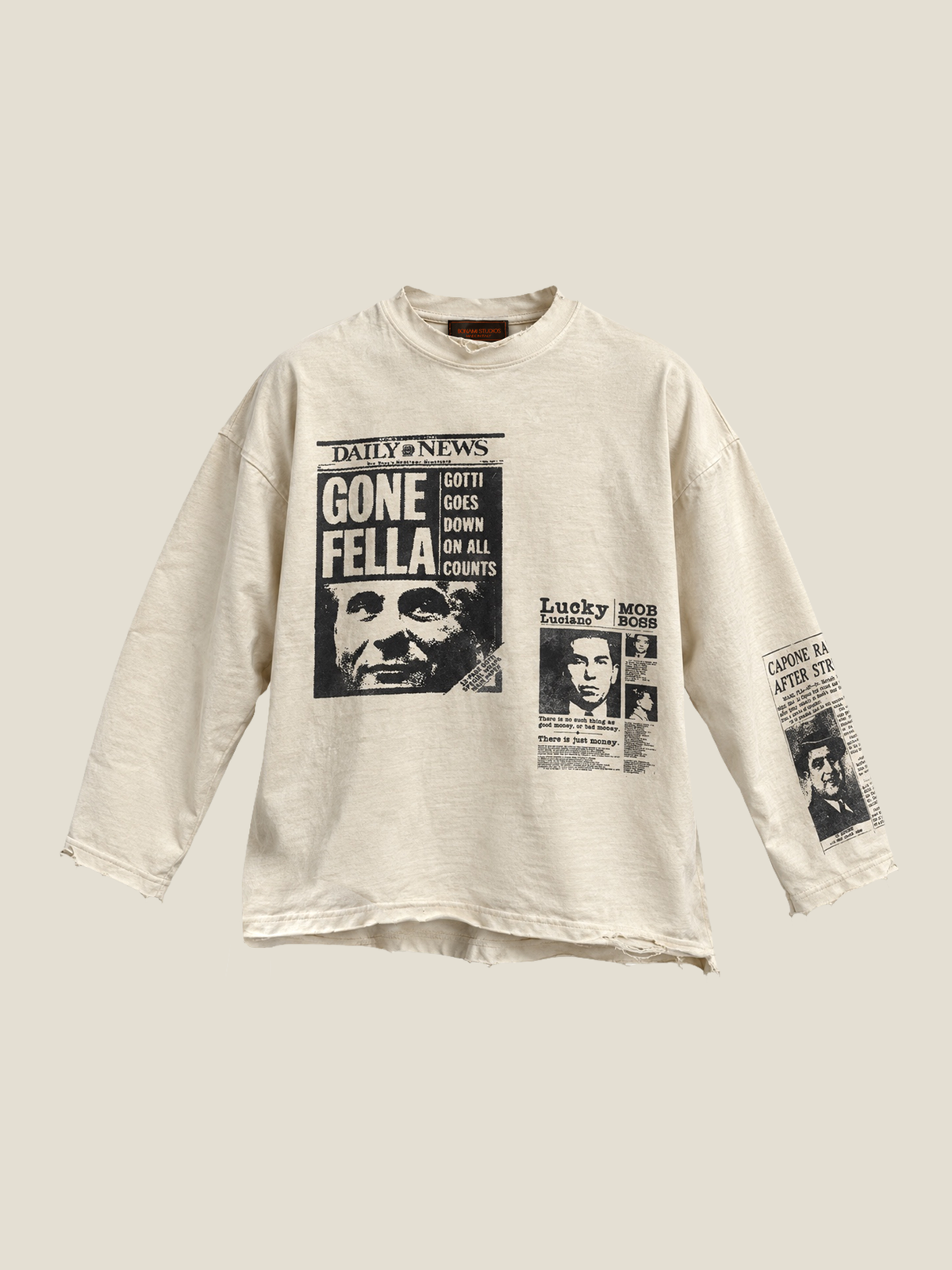 Longsleeve Daily Crime White