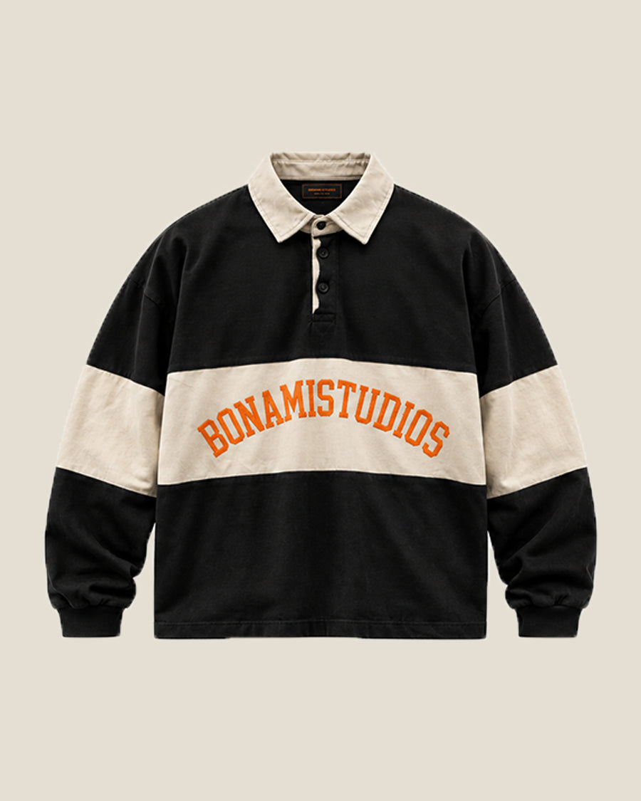 Polo Collar School BLACK