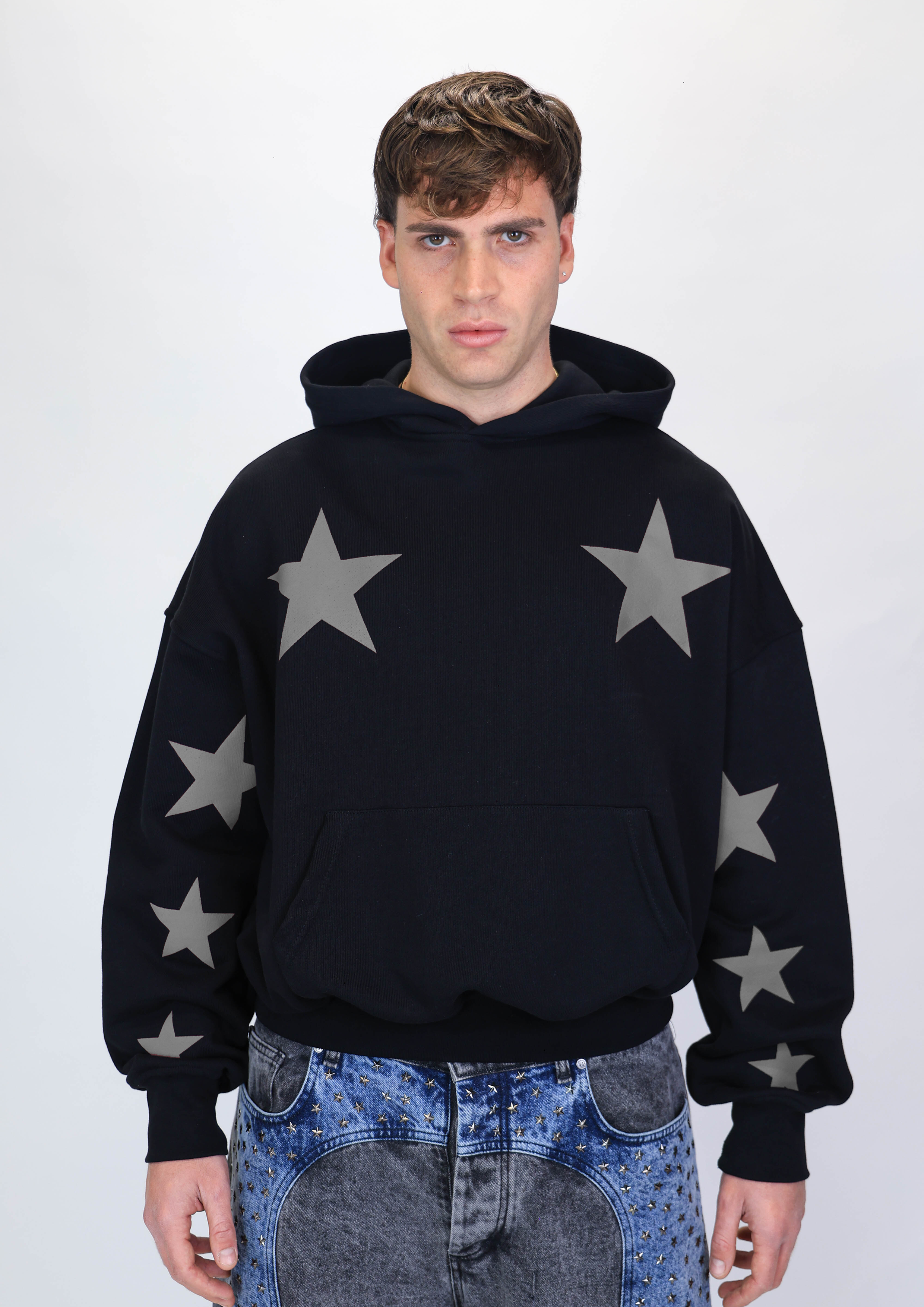 Hoodie Super Star Black