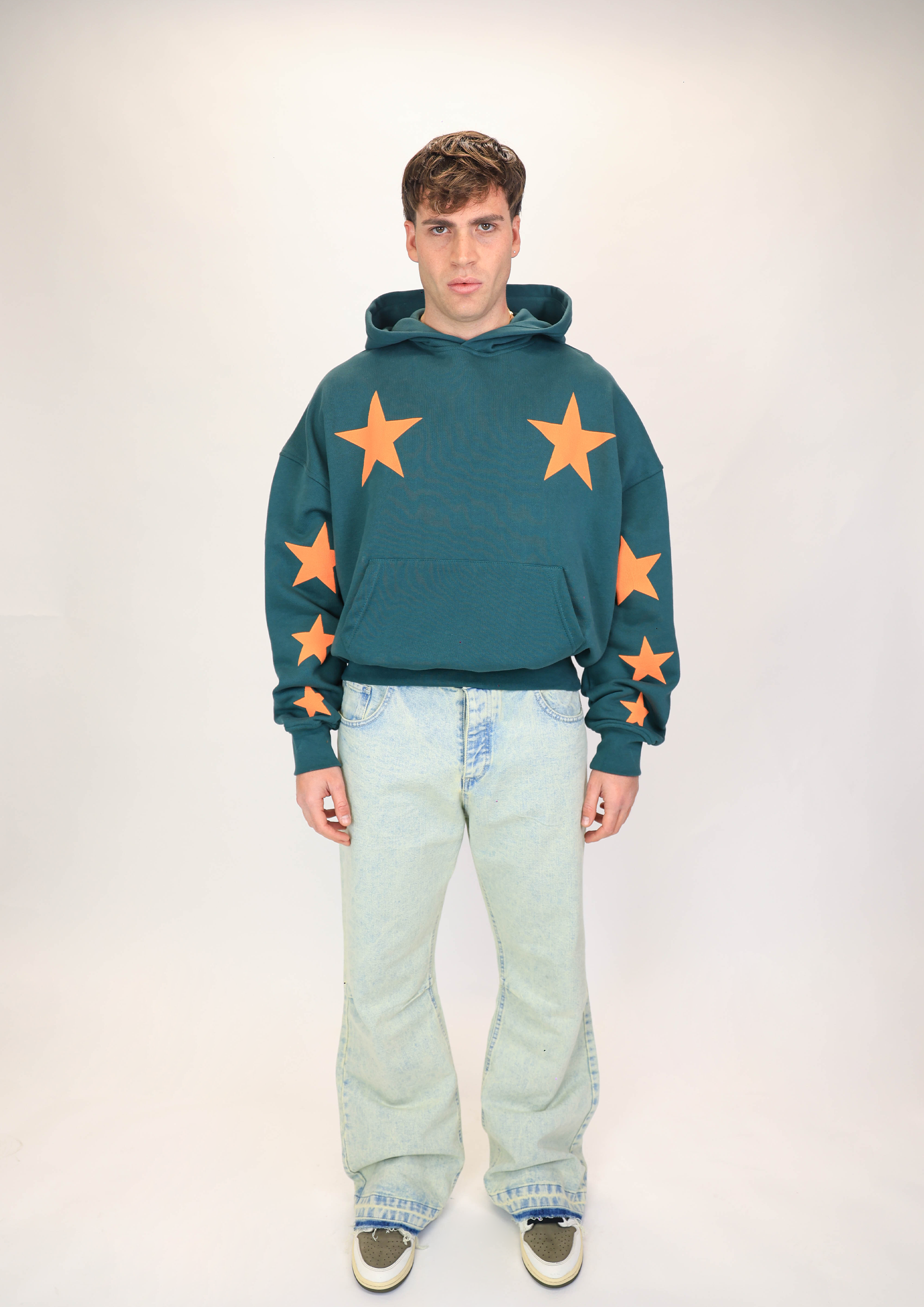 Hoodie Super Star Green