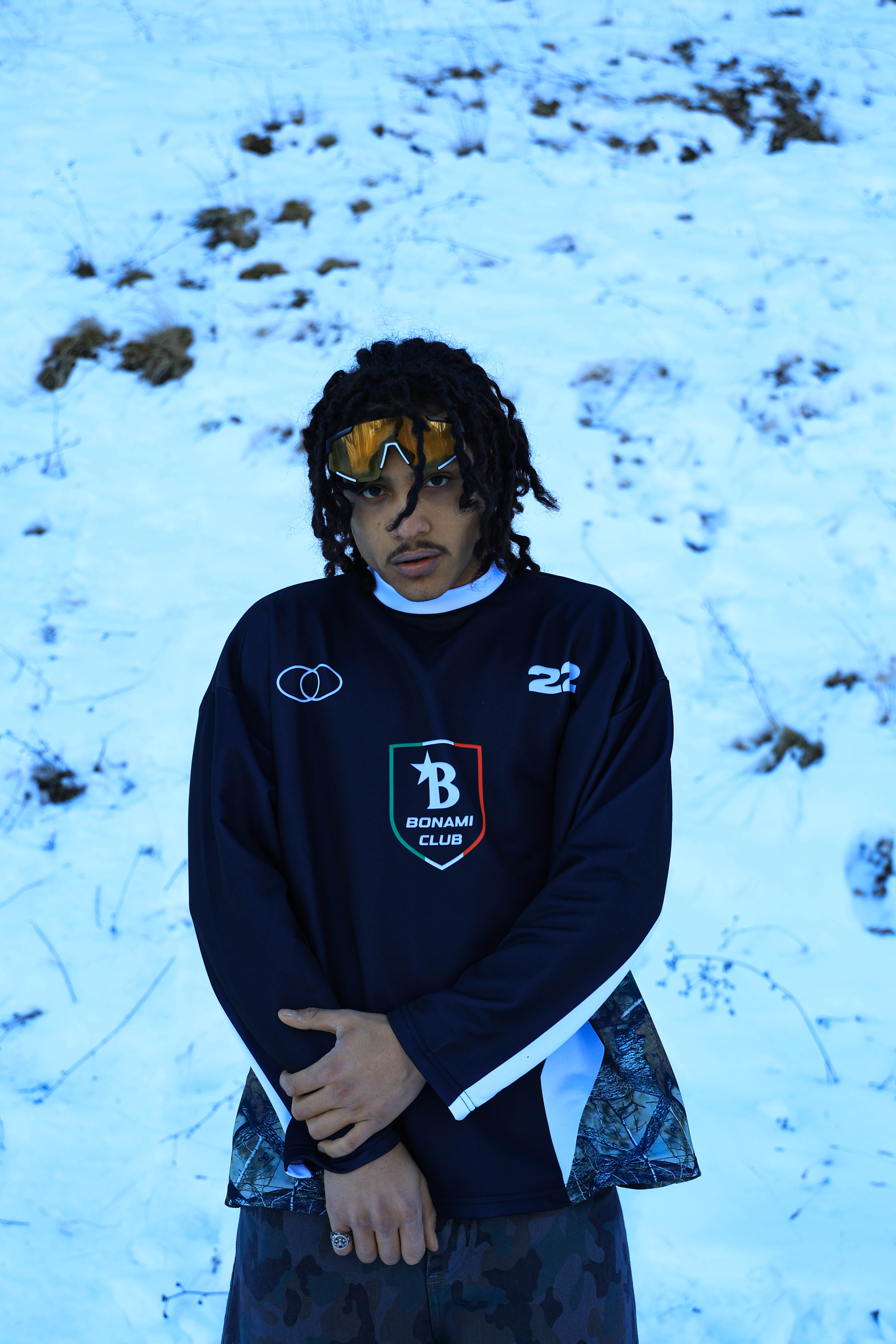 Long Sleeves Camo Club Black