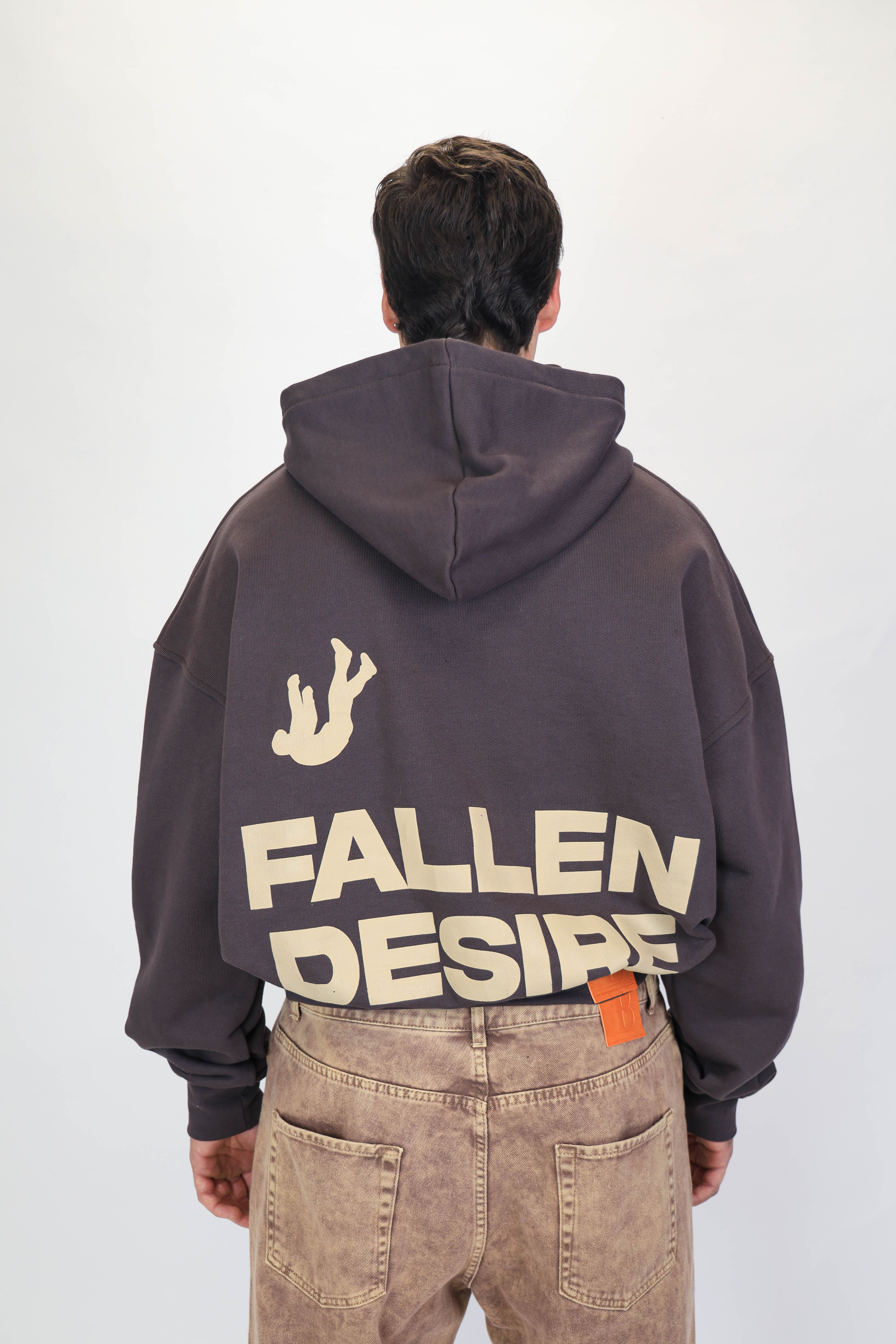Hoodie Fallen Desire Brown