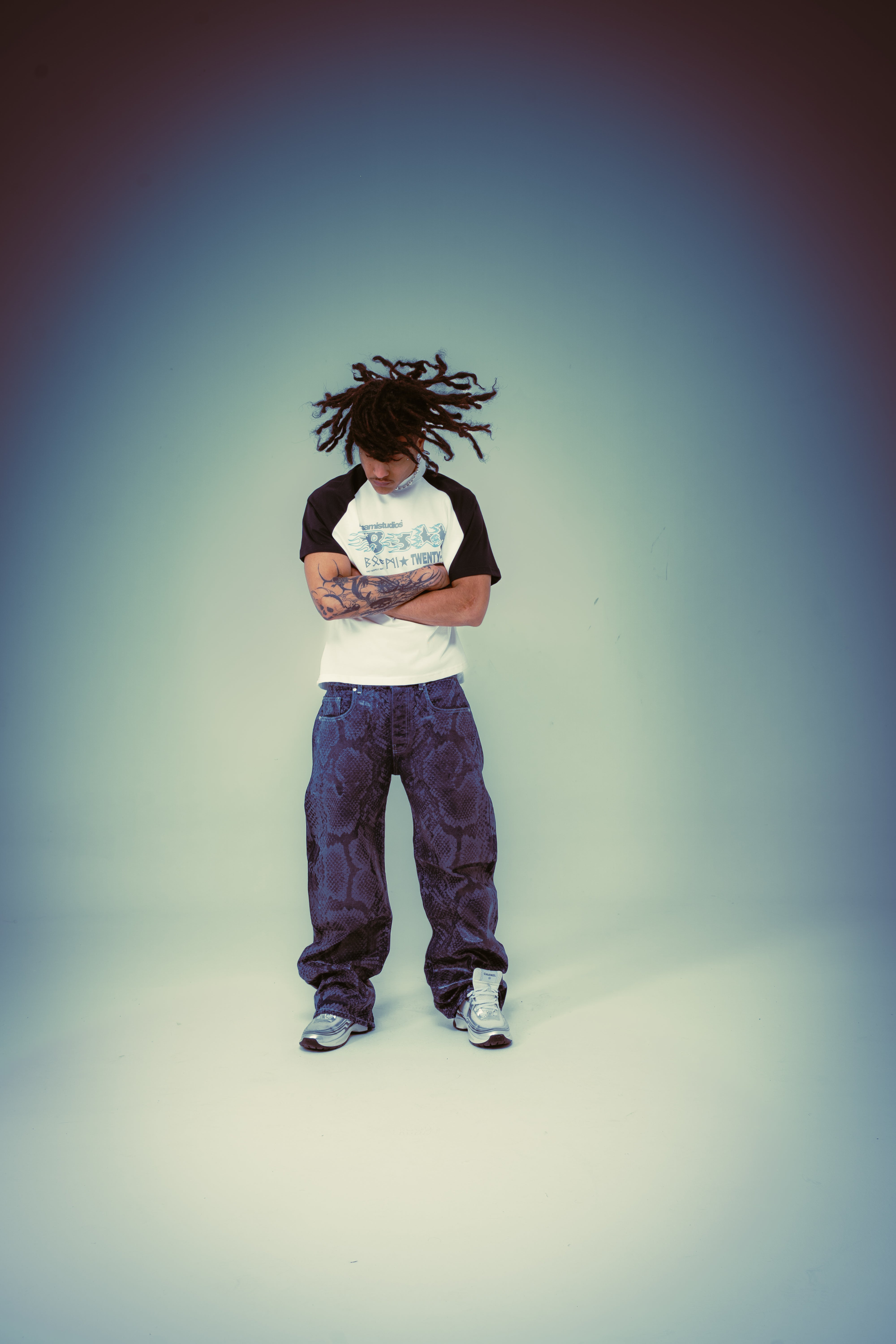 T-Shirt BS Stars White