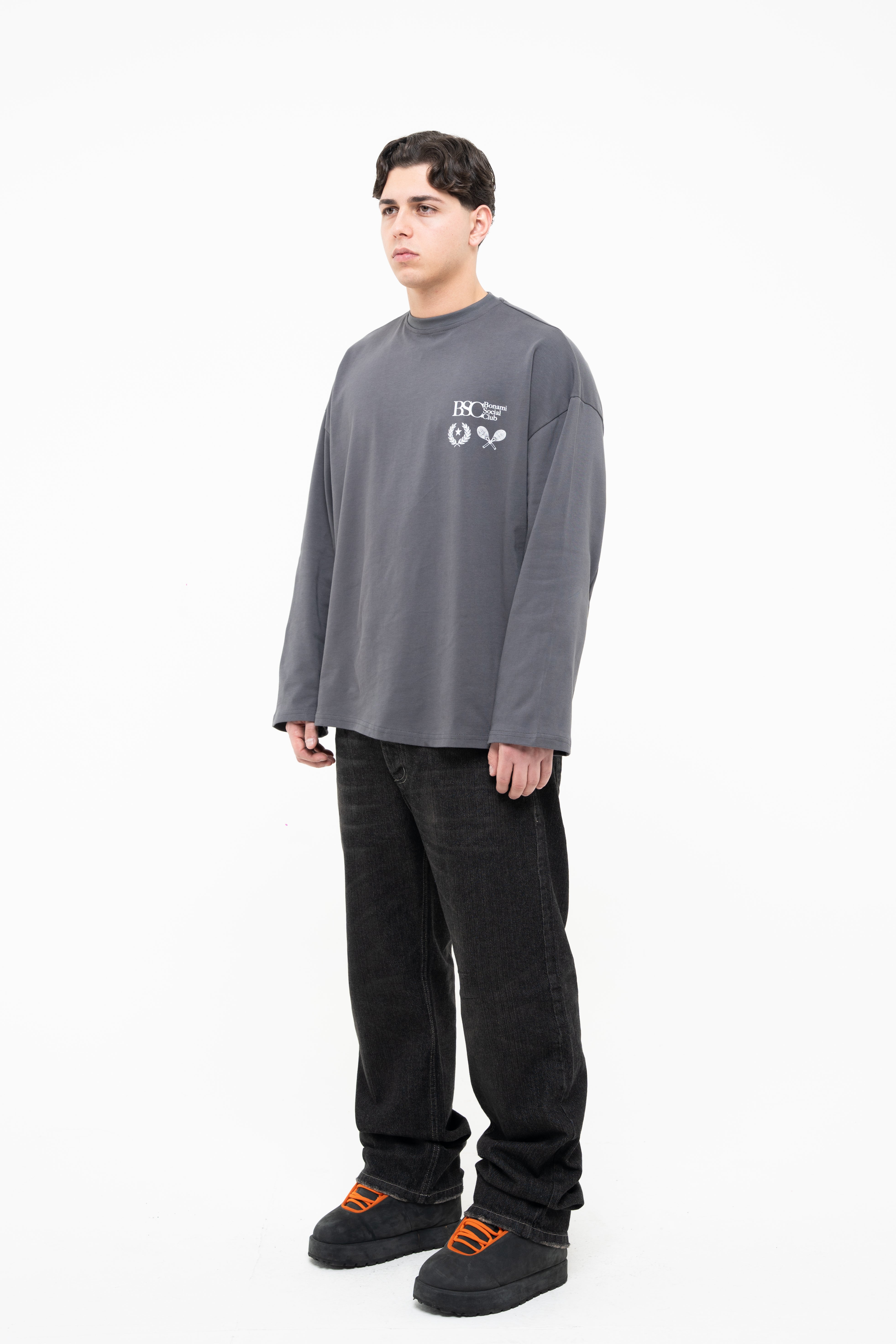 Longsleeves Which One Lead Grey