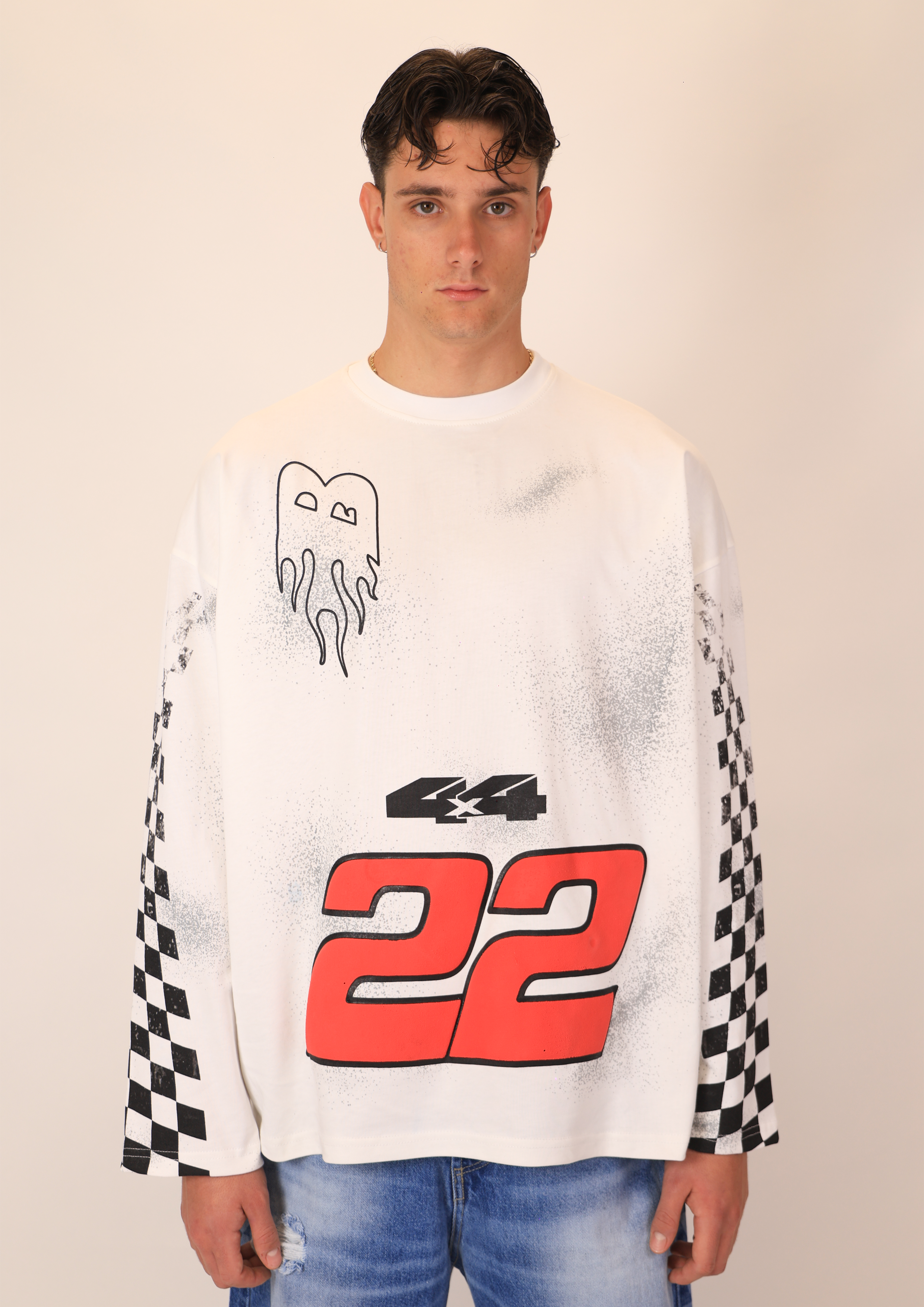 Long Sleeves 22 Flag White