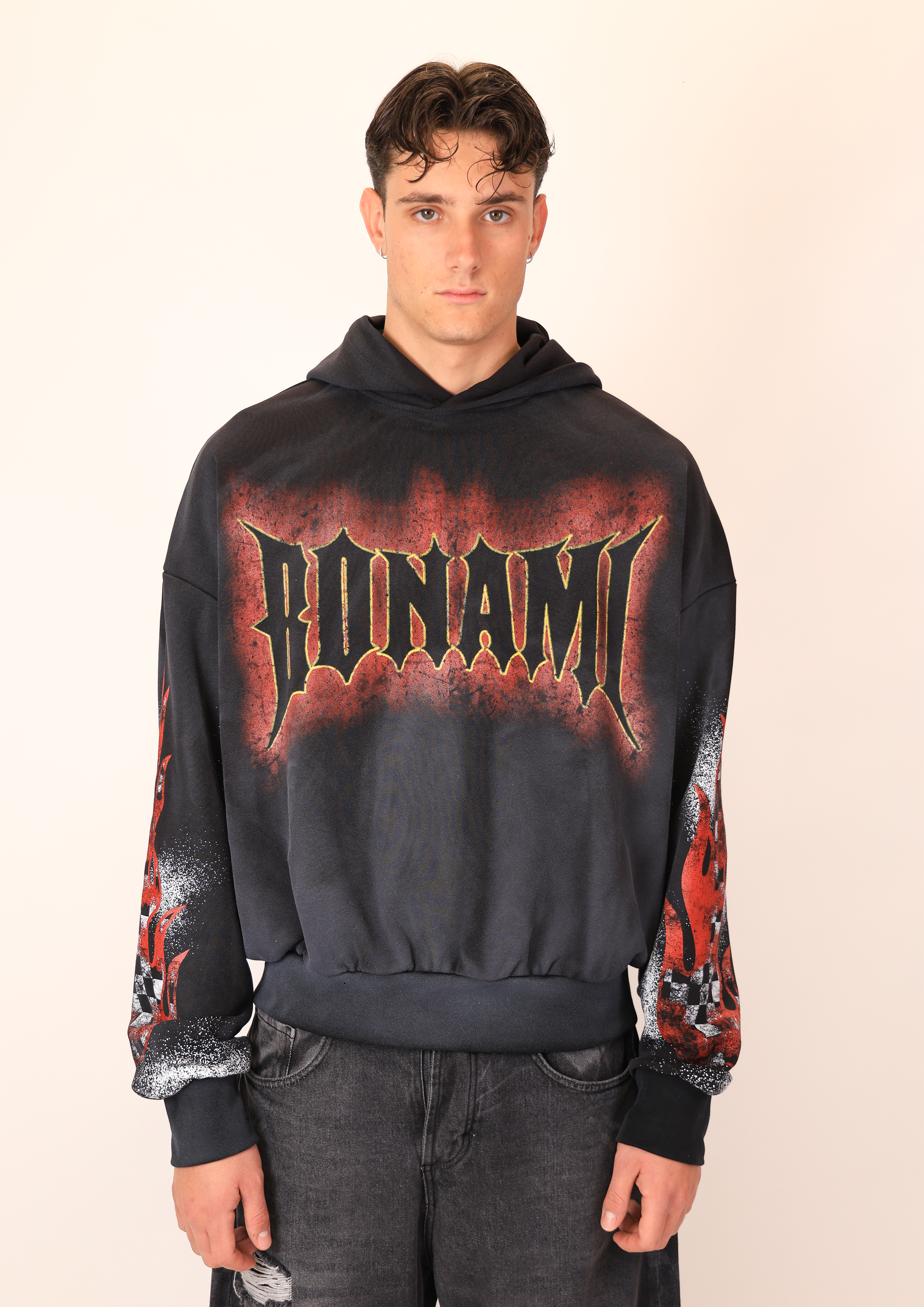 Hoodie Diamond B Black